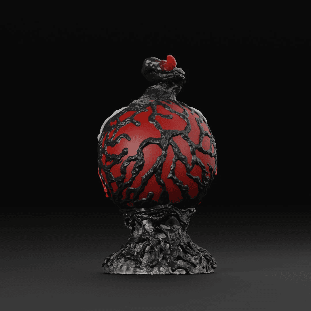 Red Goblin Pumpkin Bomb 3D Print File STL 3d model