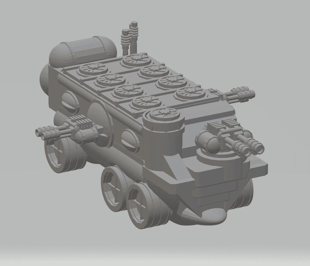 FHW: Mortis Corps Chem Wagon Transport Kit 3d model