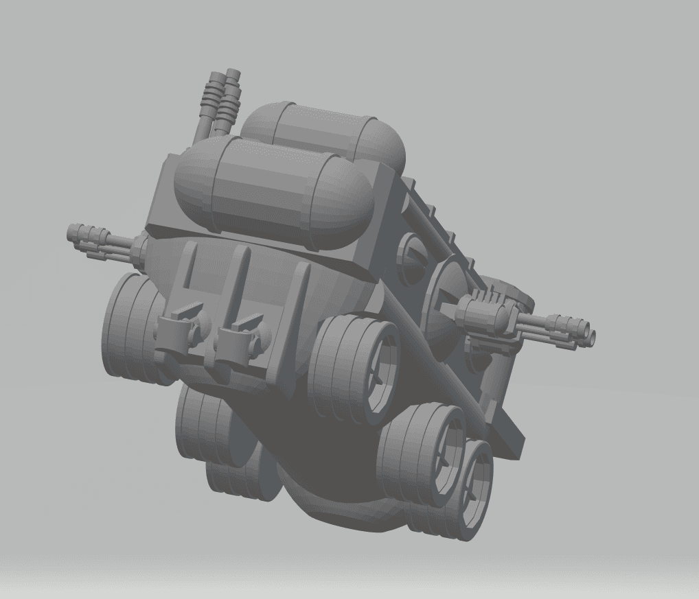 FHW: Mortis Corps Chem Wagon Transport Kit 3d model