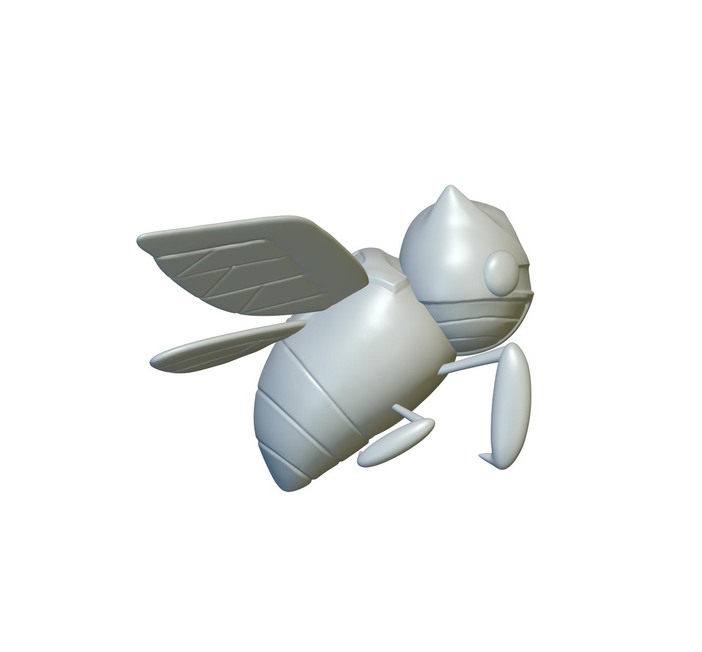 Pokemon Ninjask #291 - Optimized for 3D Printing 3d model