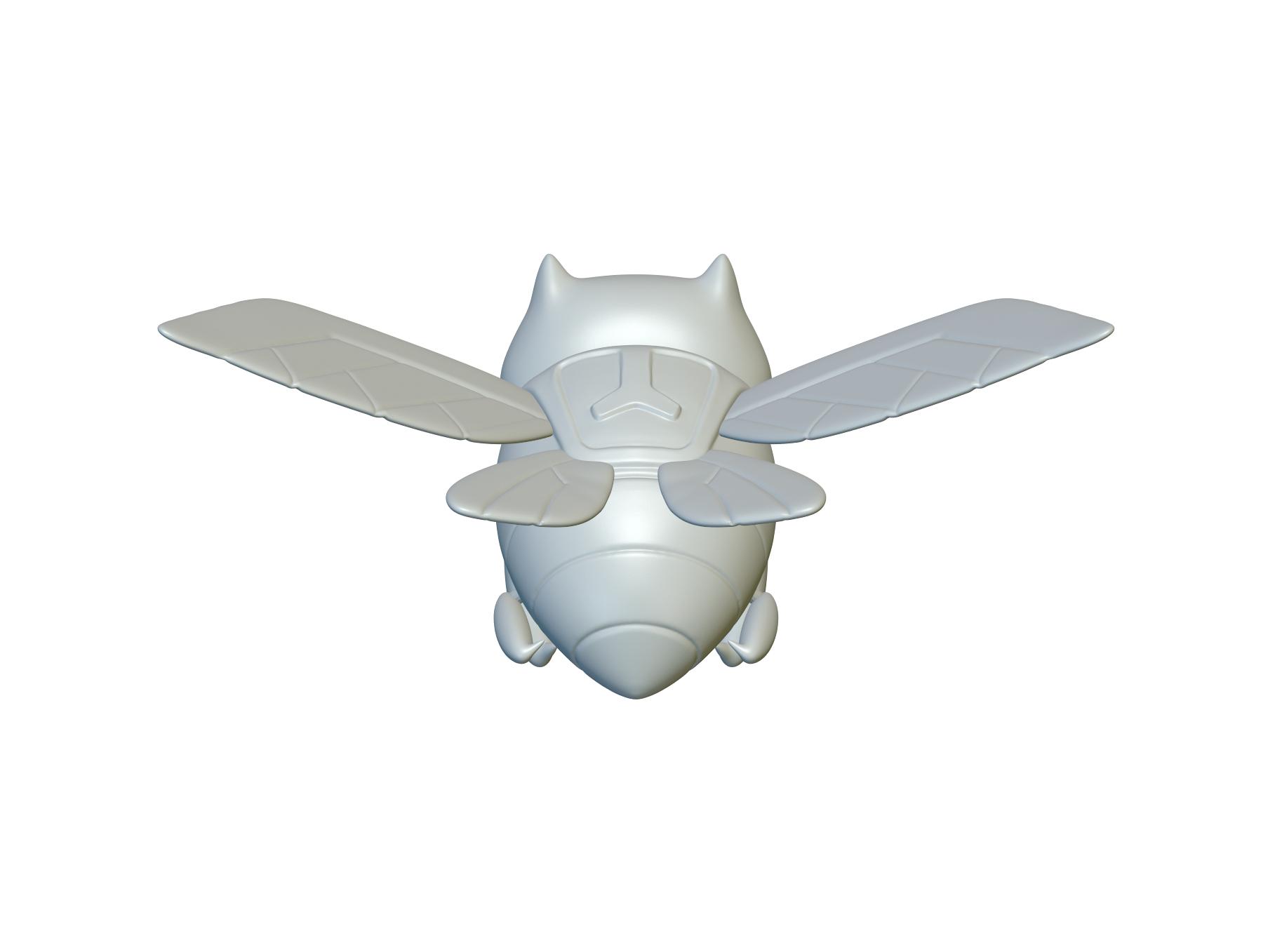Pokemon Ninjask #291 - Optimized for 3D Printing 3d model