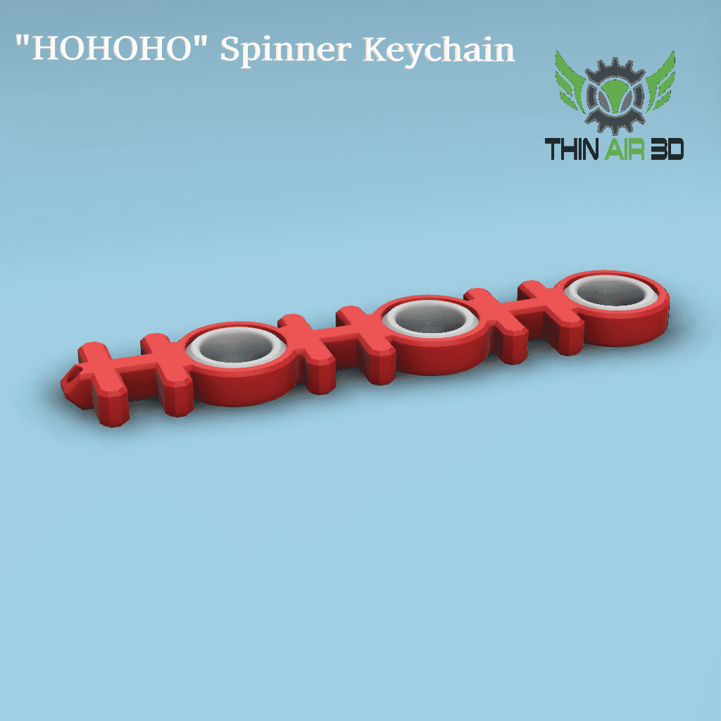 Holiday Spinner Keychain Fidgets  3d model
