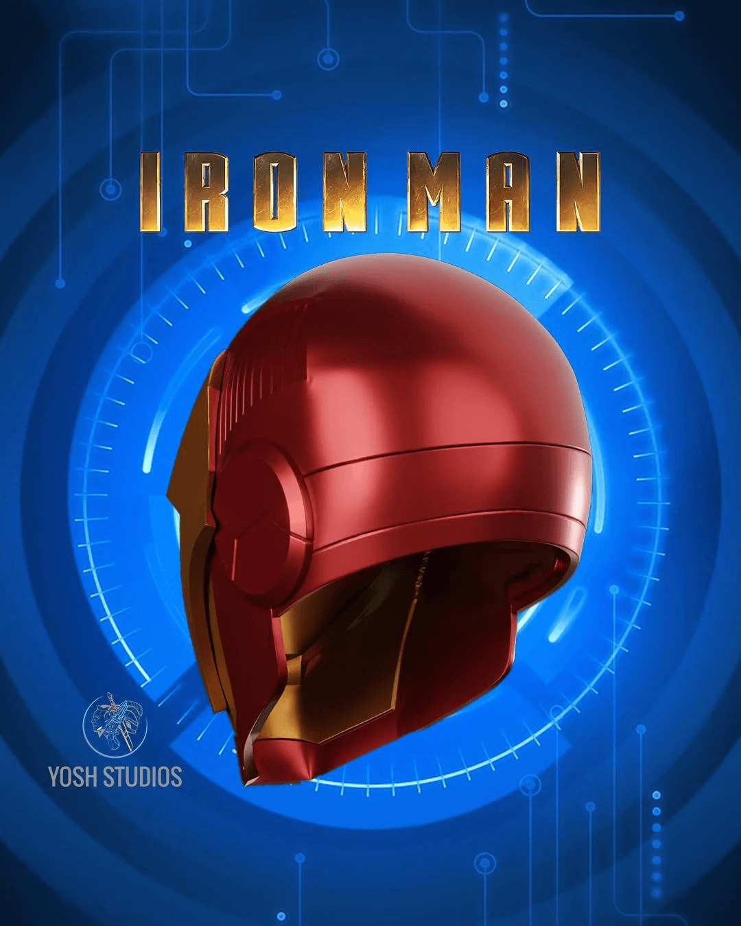 Iron Man Model 25 Helmet 3D Print File STL 3d model