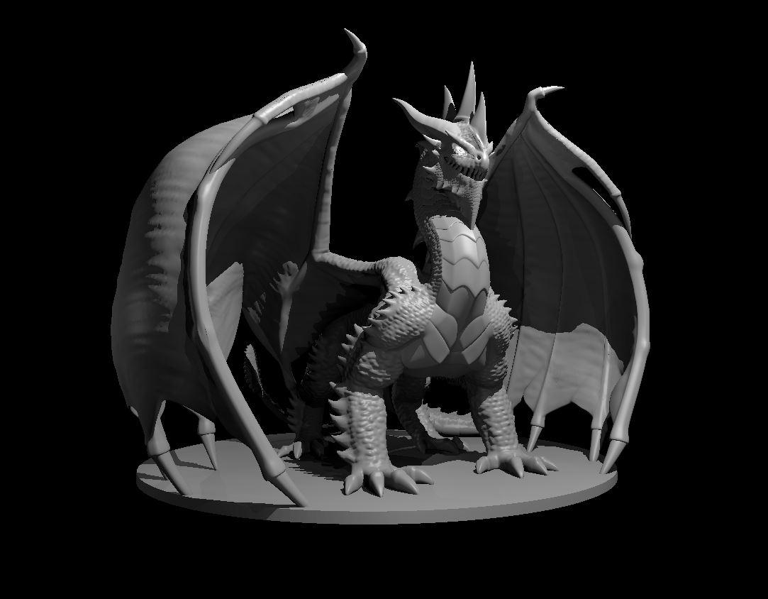 Creation Dragon - Creation Dragon - 3d model render - D&D - 3d model
