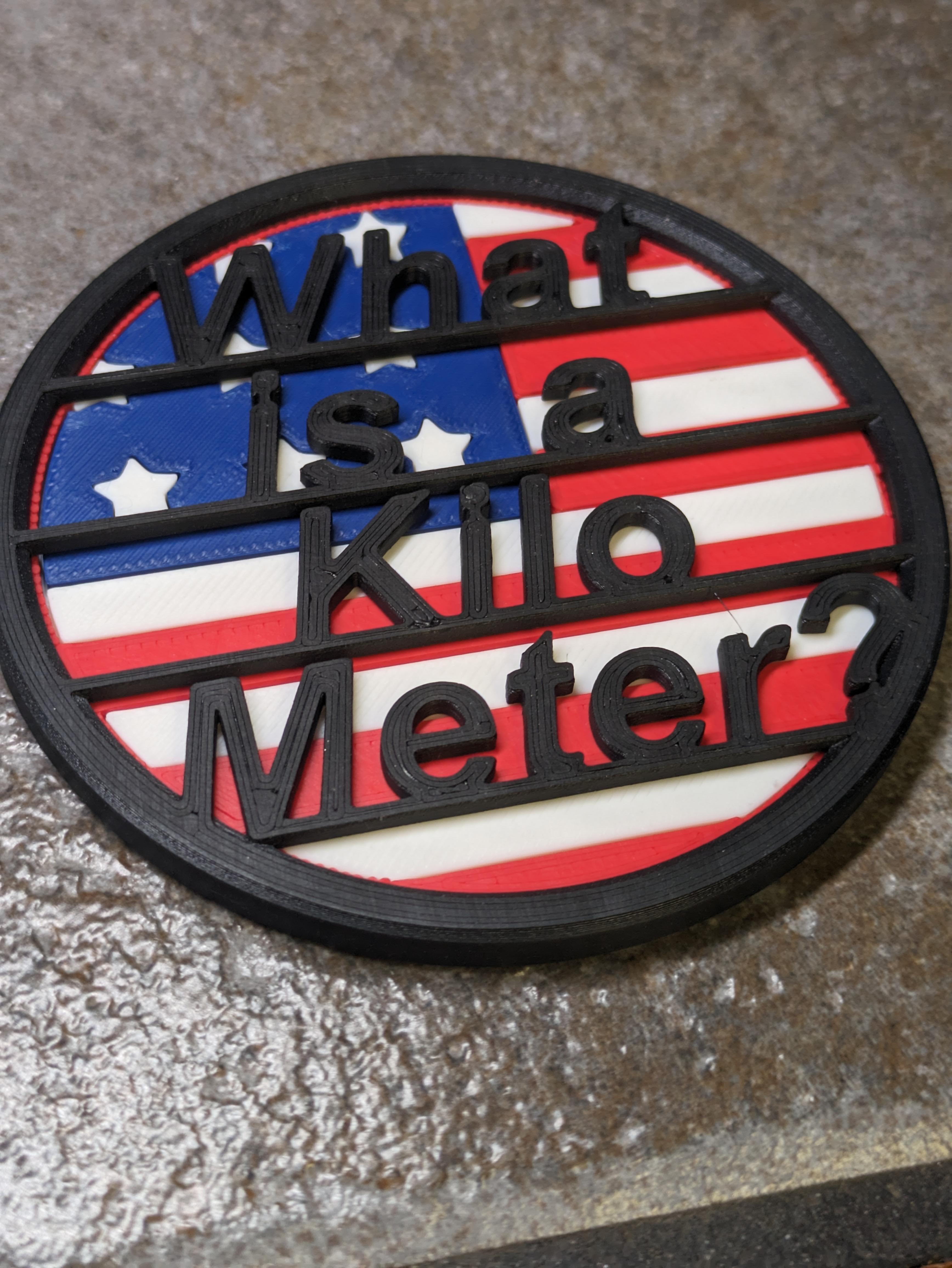 What is a Kilo Meter Coaster 3d model