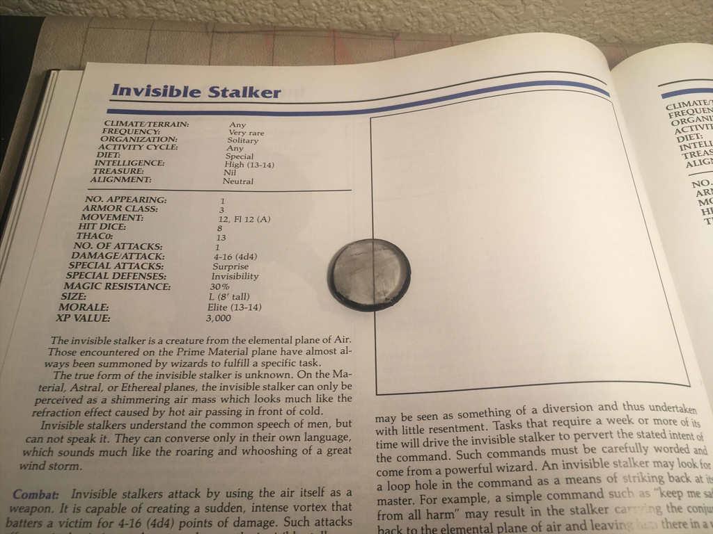 2nd ed AD&D Invisible Stalker 3d model