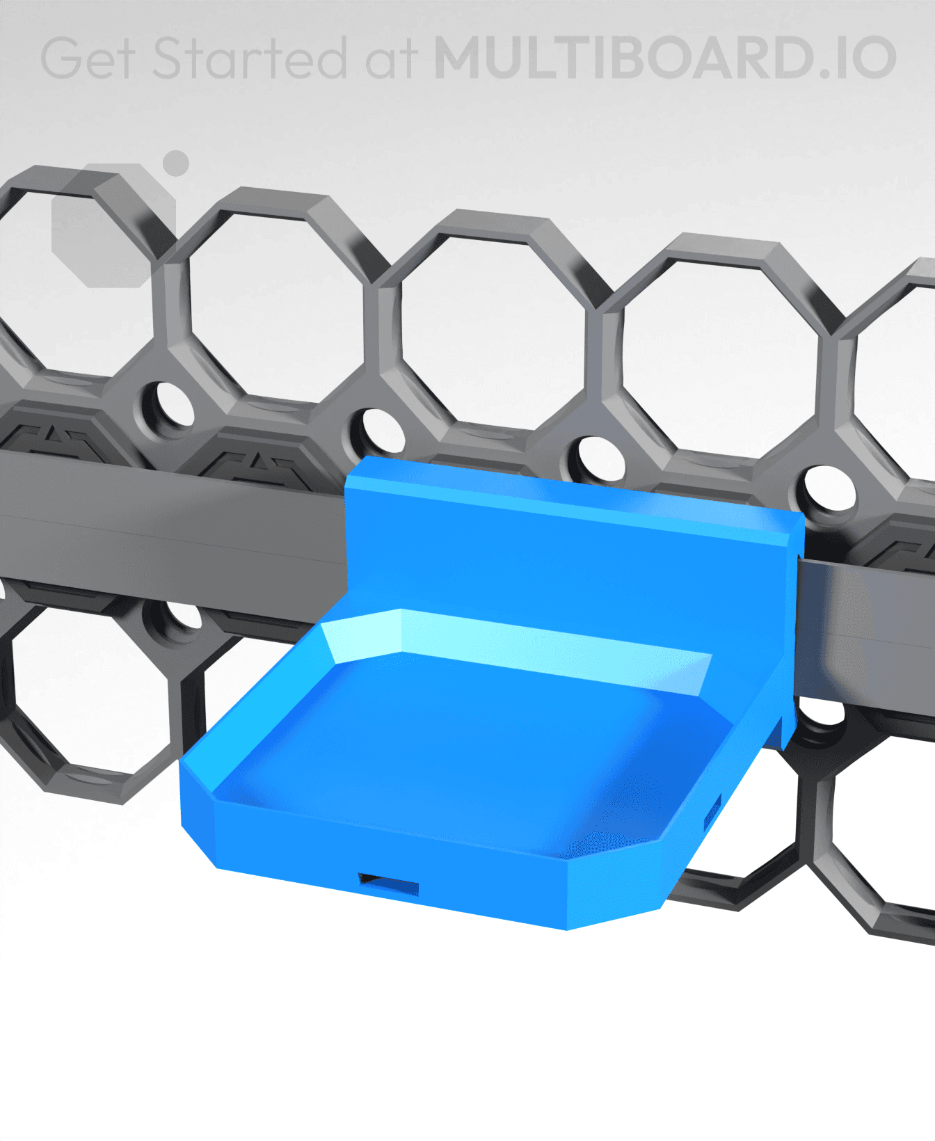 1x1 Shelf - Rail Slider 3d model