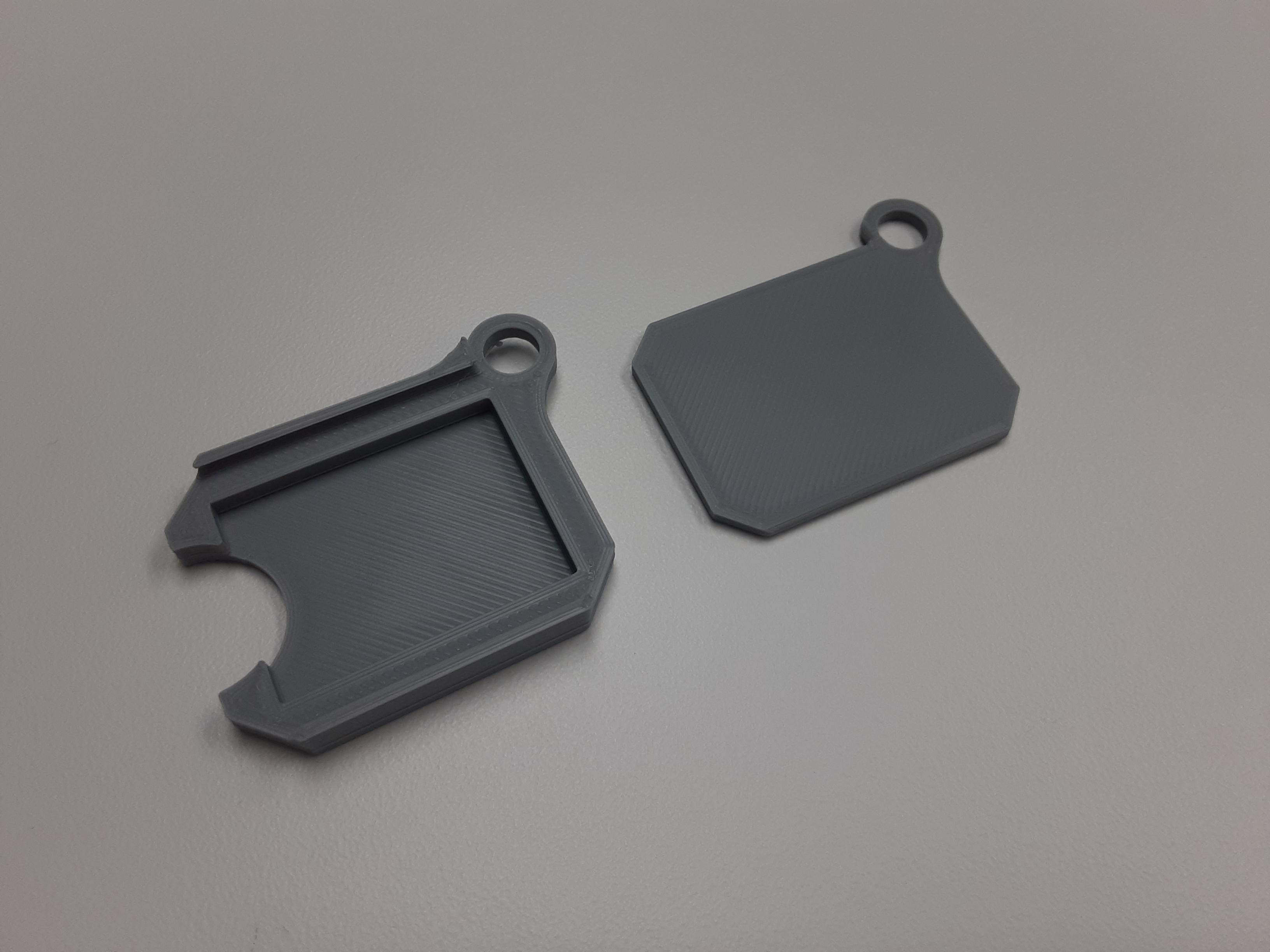 SD Card Locking Keychain 3d model