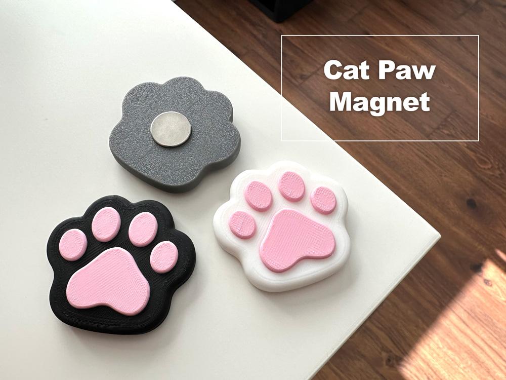 Cat paw Magnet 3d model