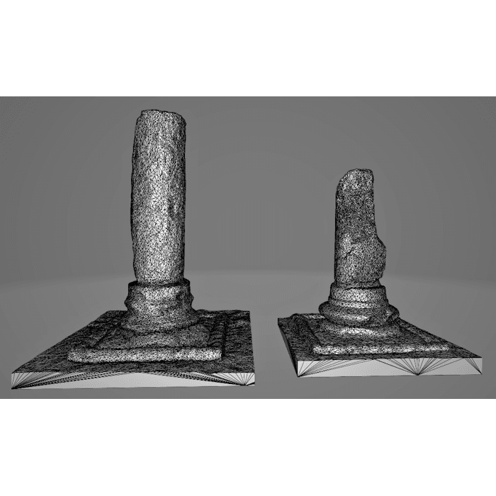 Columns from Chester Roman Gardens 3d model