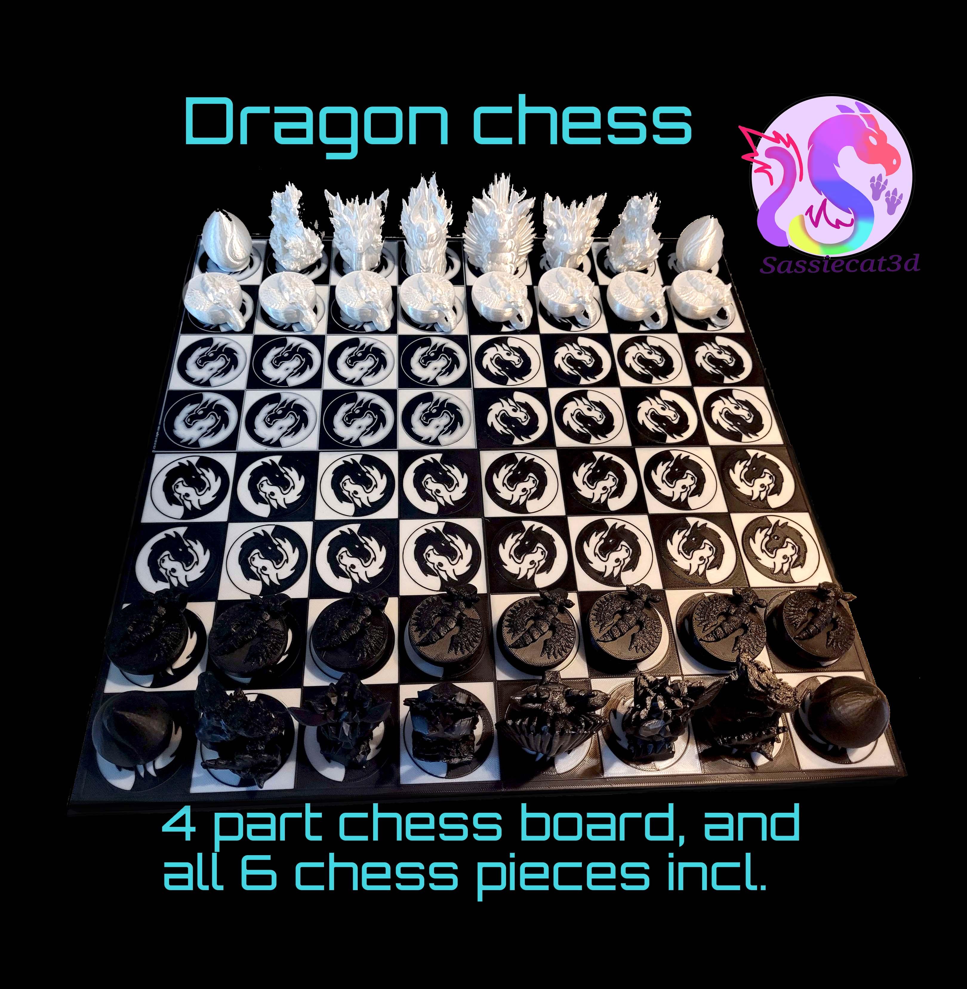 Dragon Chess, Personal Use 3d model