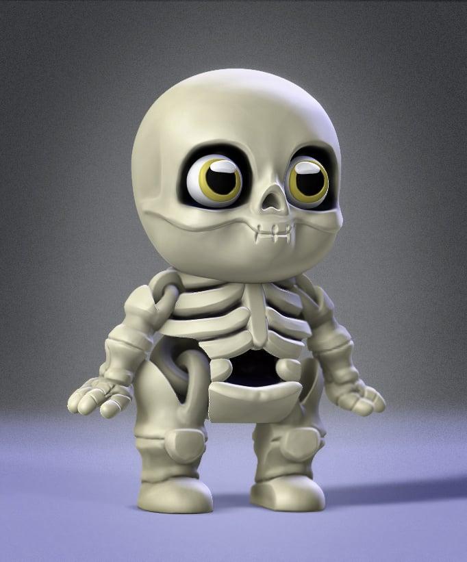 Baby Flexi Skeleton 3d model