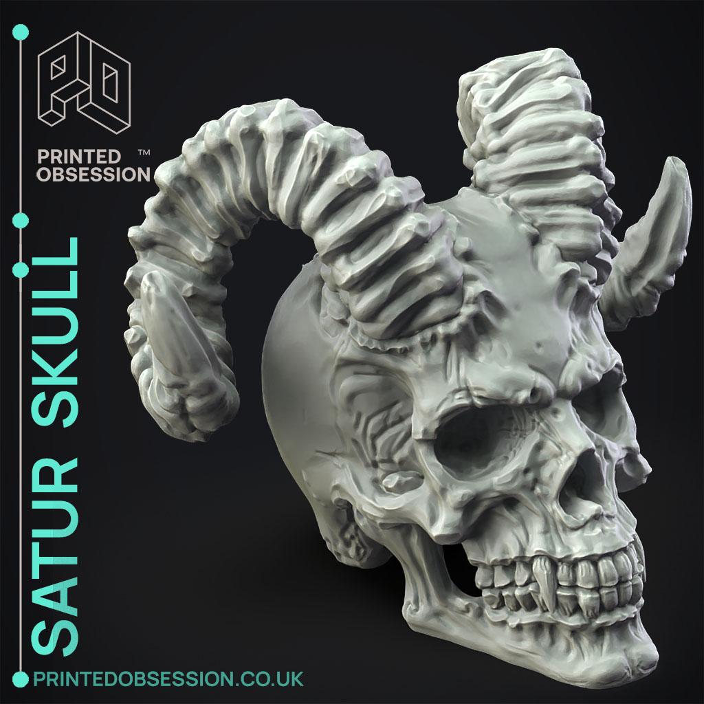 Satur Skull - Decoration  3d model
