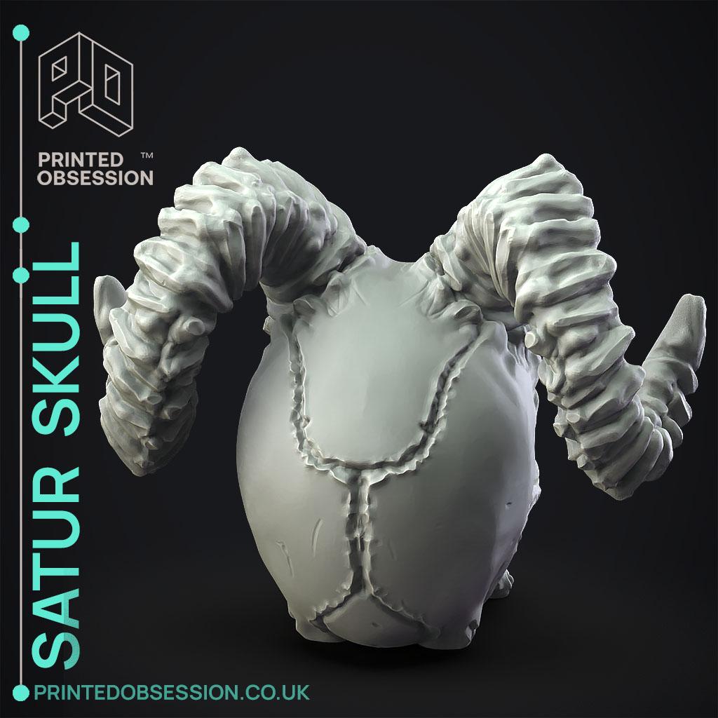 Satur Skull - Decoration  3d model