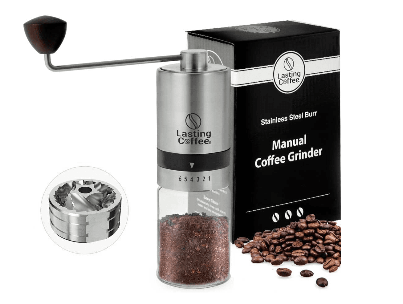 Funnel and tool for Lasting Coffee Manual Coffee Grinder 3d model