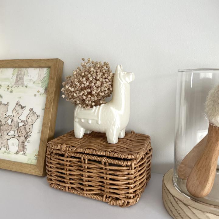 Cute Llama / Alpaca Planter / Figurine 3d model