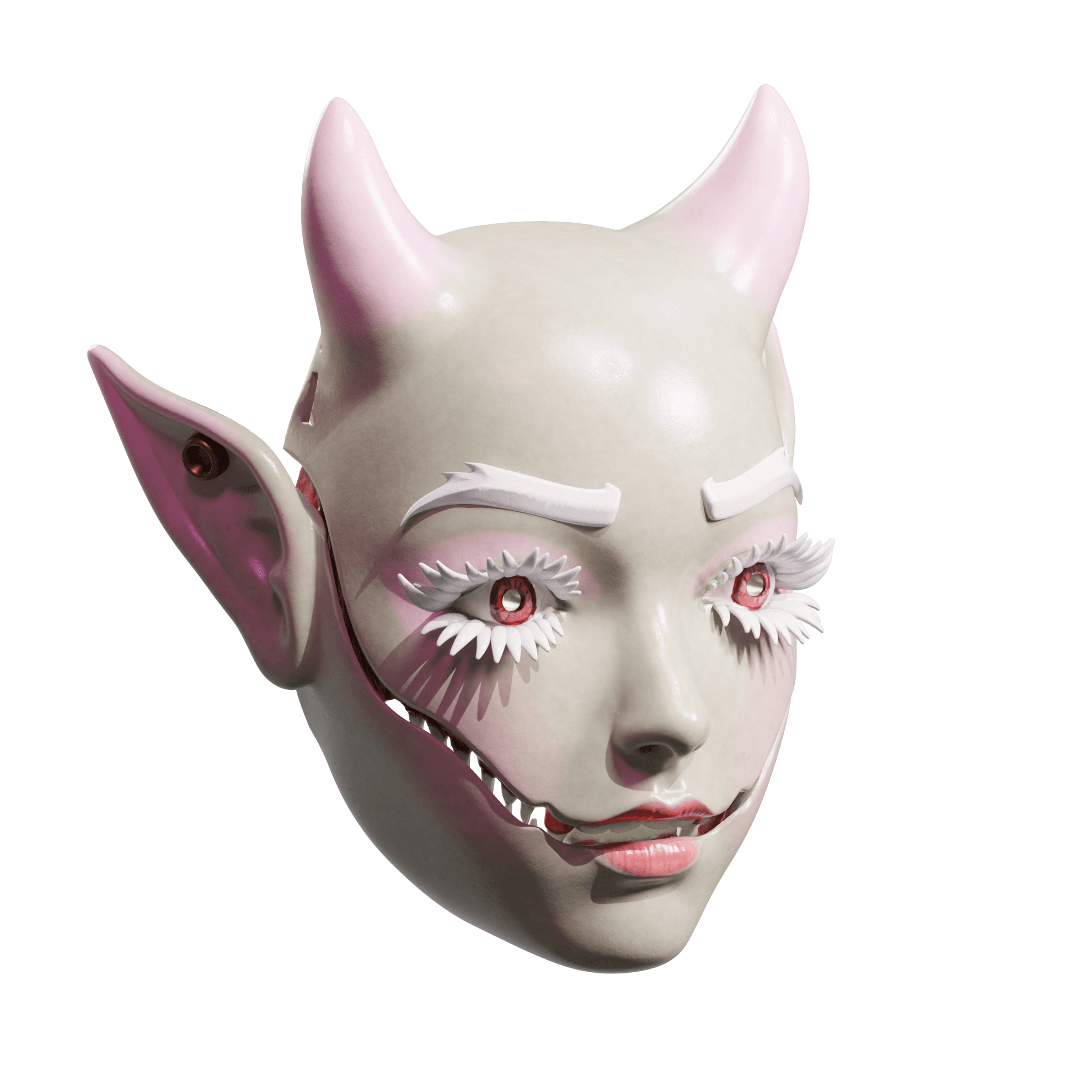 Creepy Doll Mask 3d model