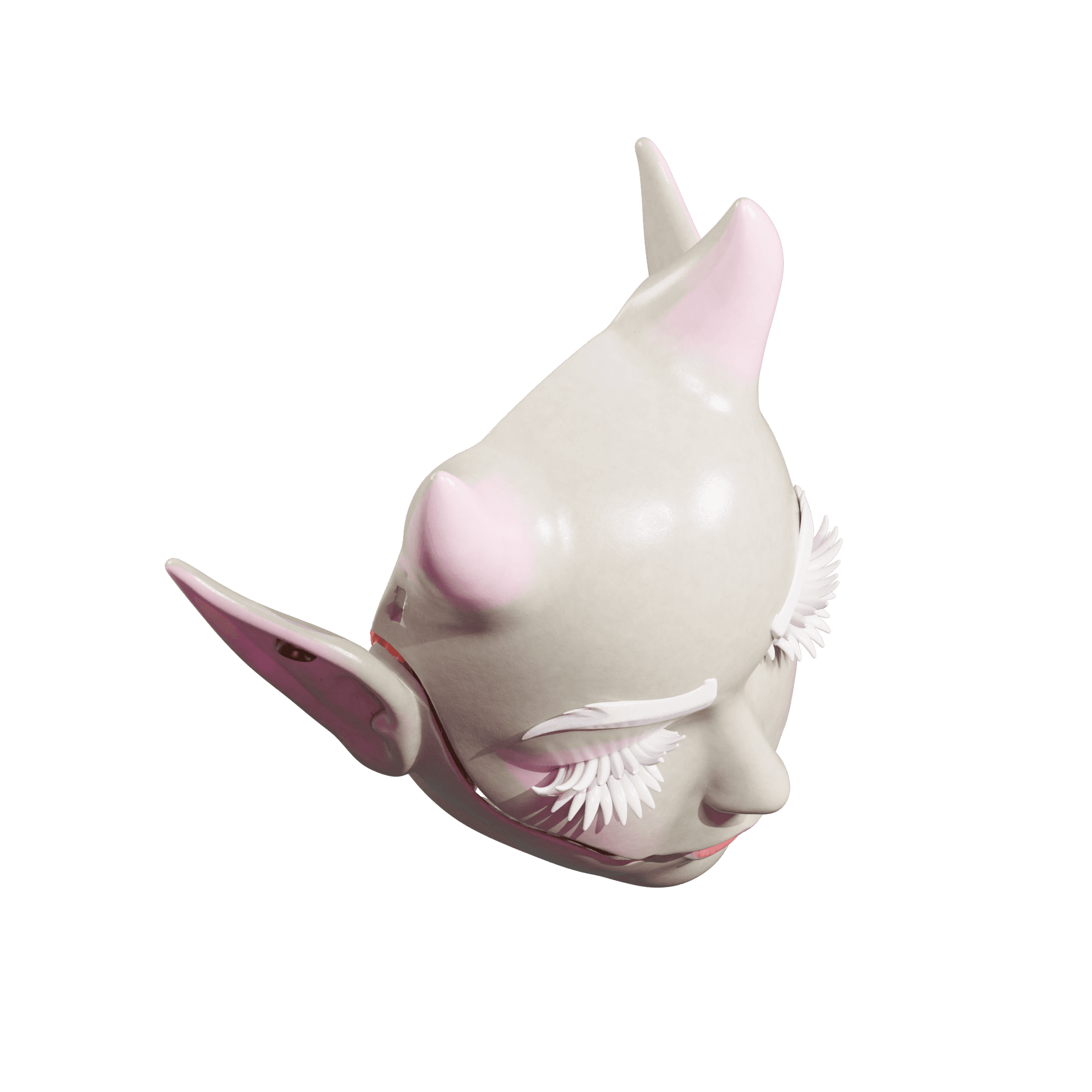 Creepy Doll Mask 3d model