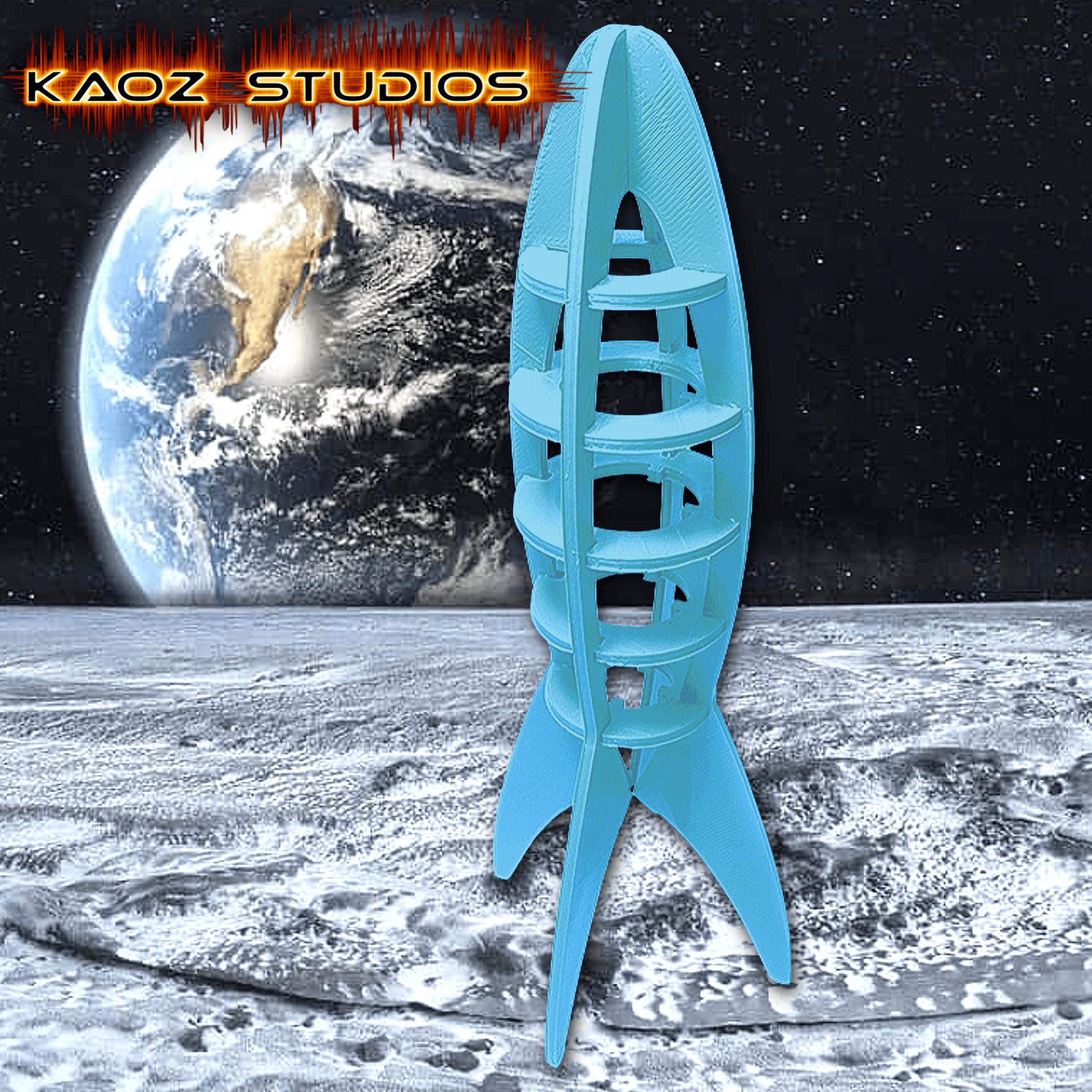 3d rocket puzzle spaceship toy outer space decoration 3d model
