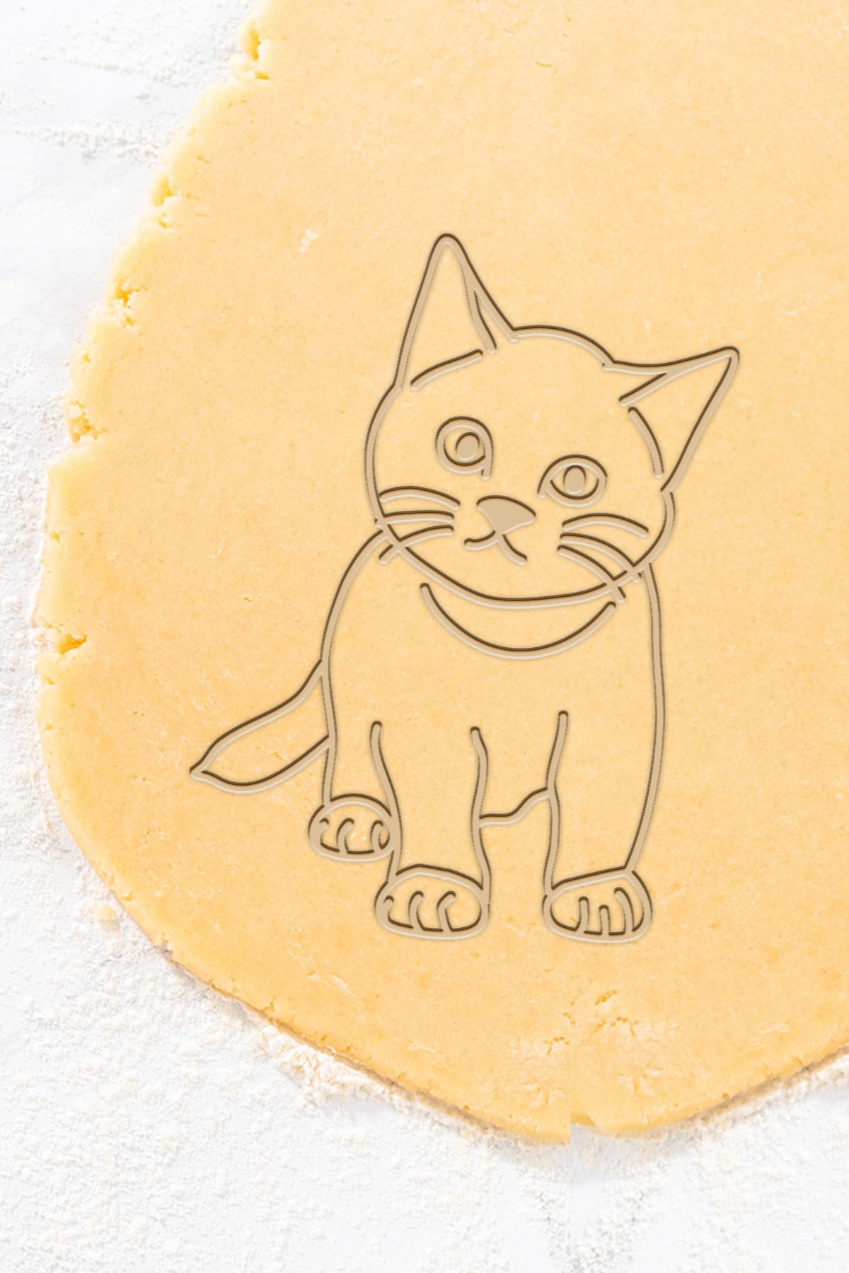 Cat Cookie Cutter, Biscuit Cutter 3d model