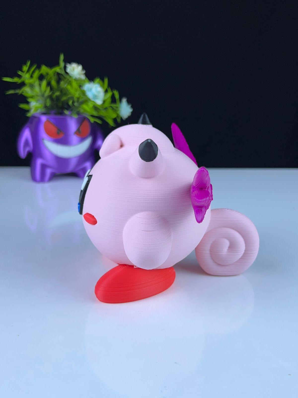 Clefable Kirby - Multipart 3d model