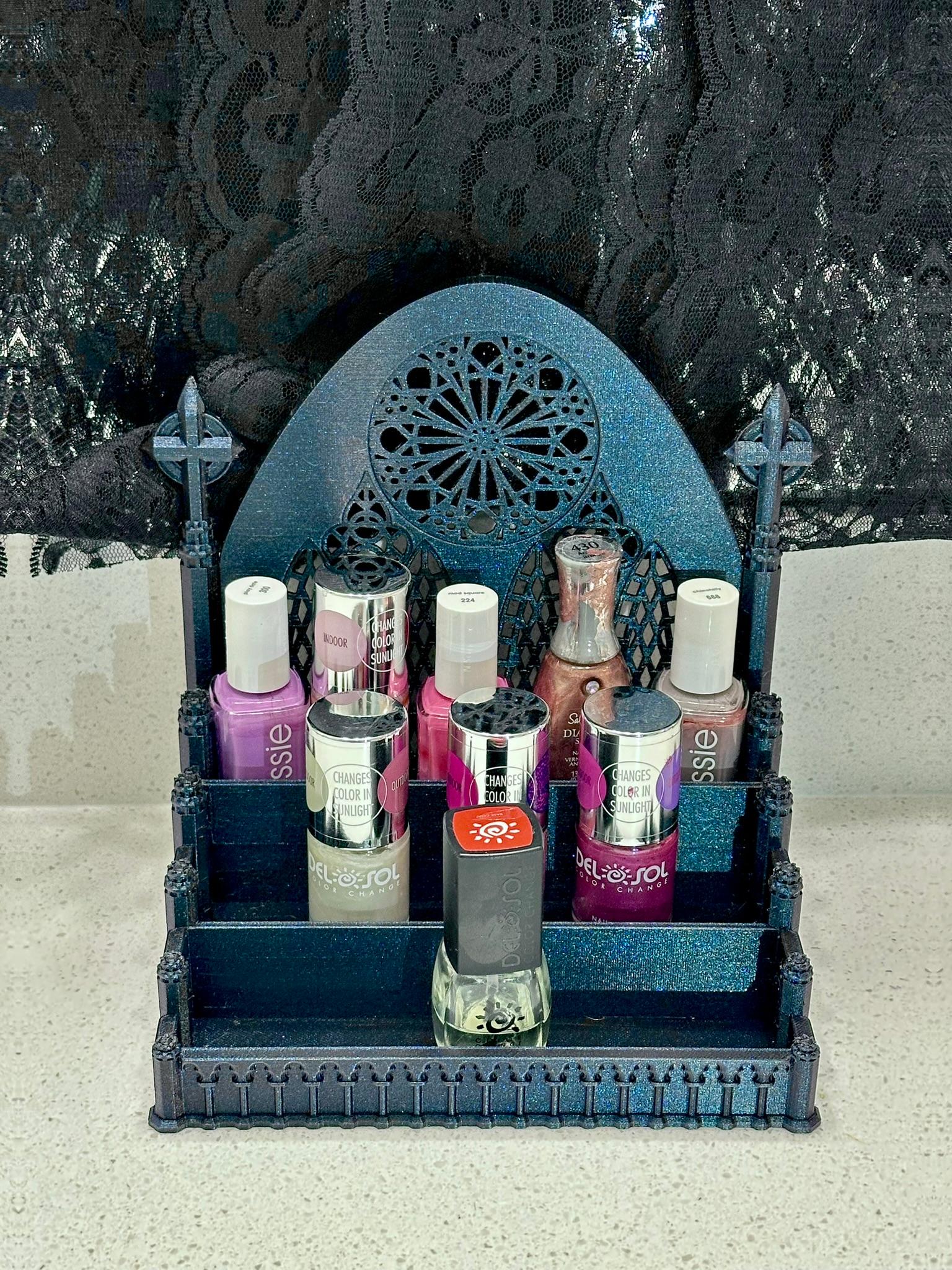 Gothic Cathedral Nail Polish Organizer 3d model