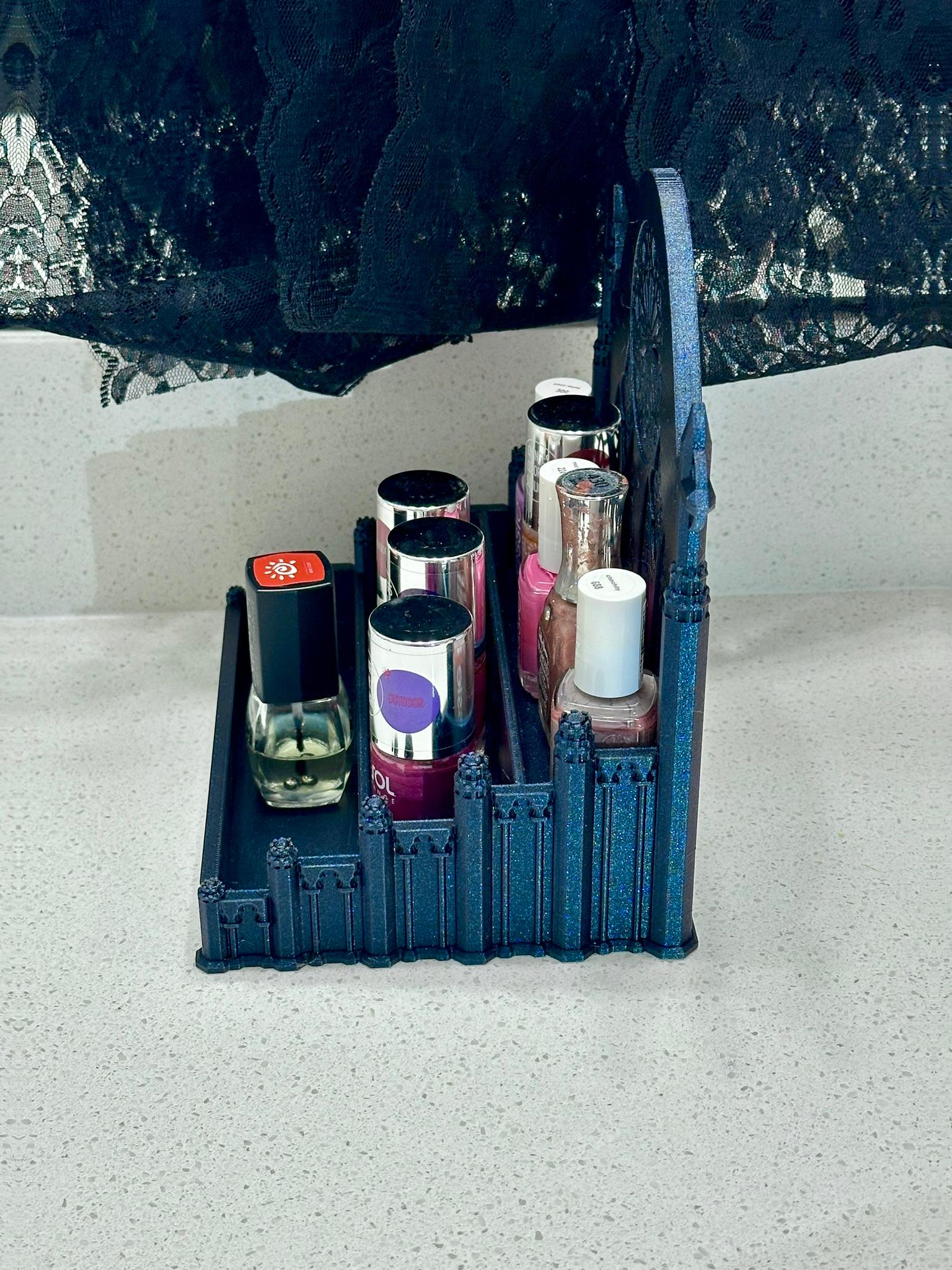 Gothic Cathedral Nail Polish Organizer 3d model