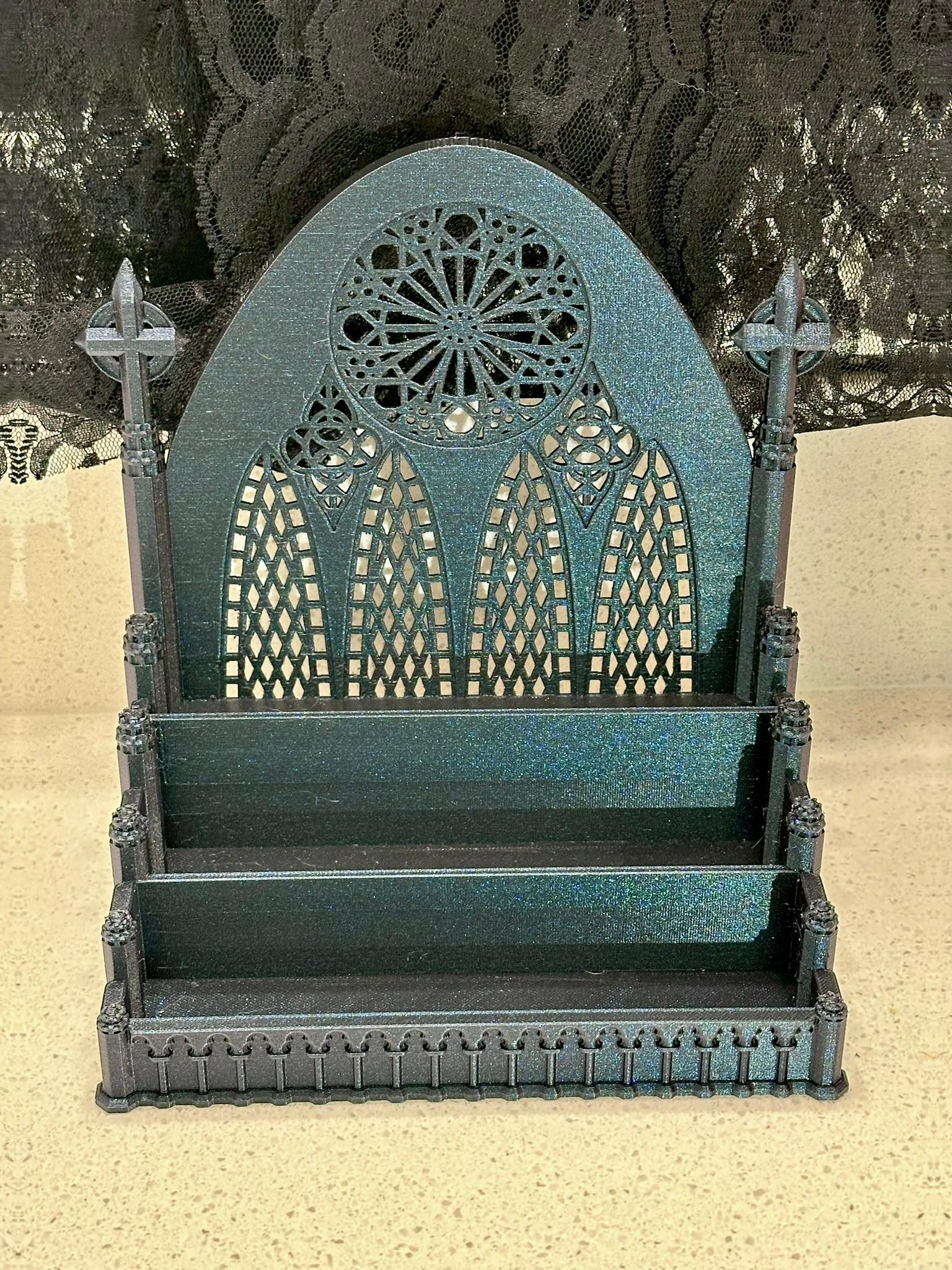 Gothic Cathedral Nail Polish Organizer 3d model