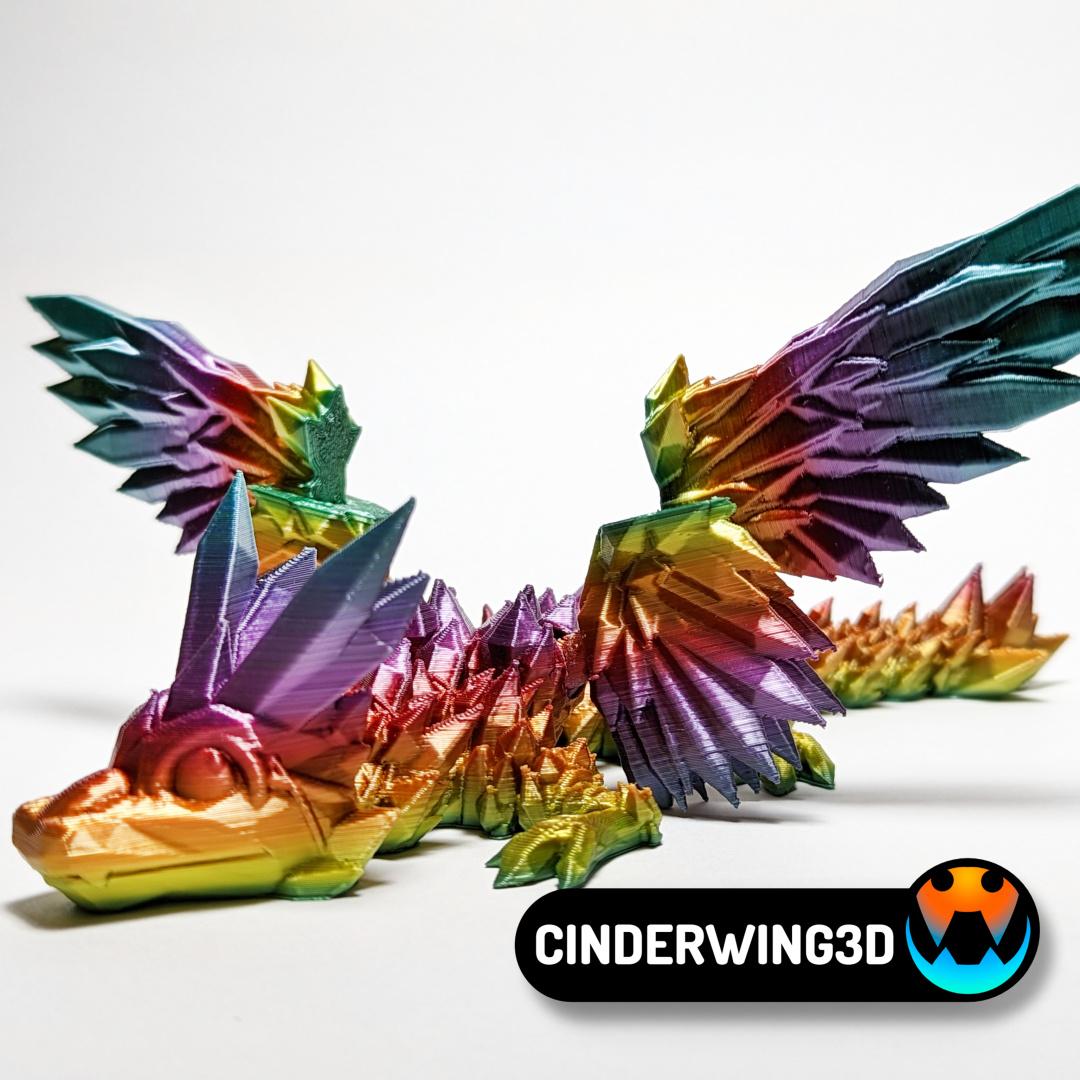 Baby Crystalwing Dragon 3d model