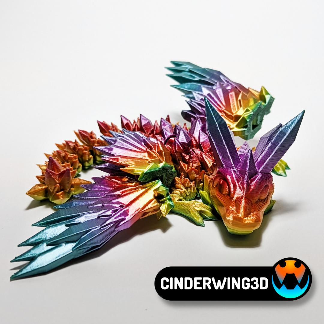 Baby Crystalwing Dragon 3d model