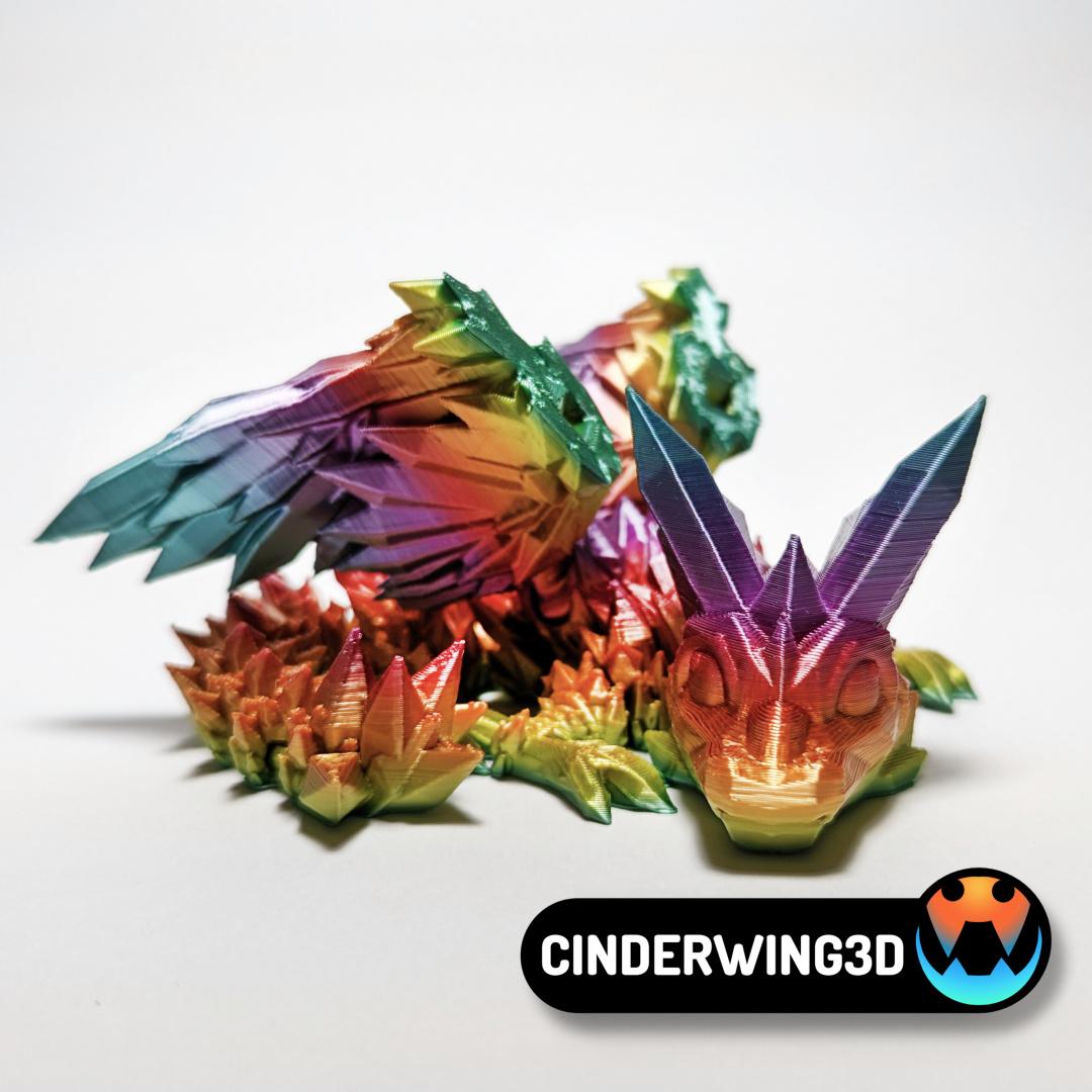 Baby Crystalwing Dragon 3d model