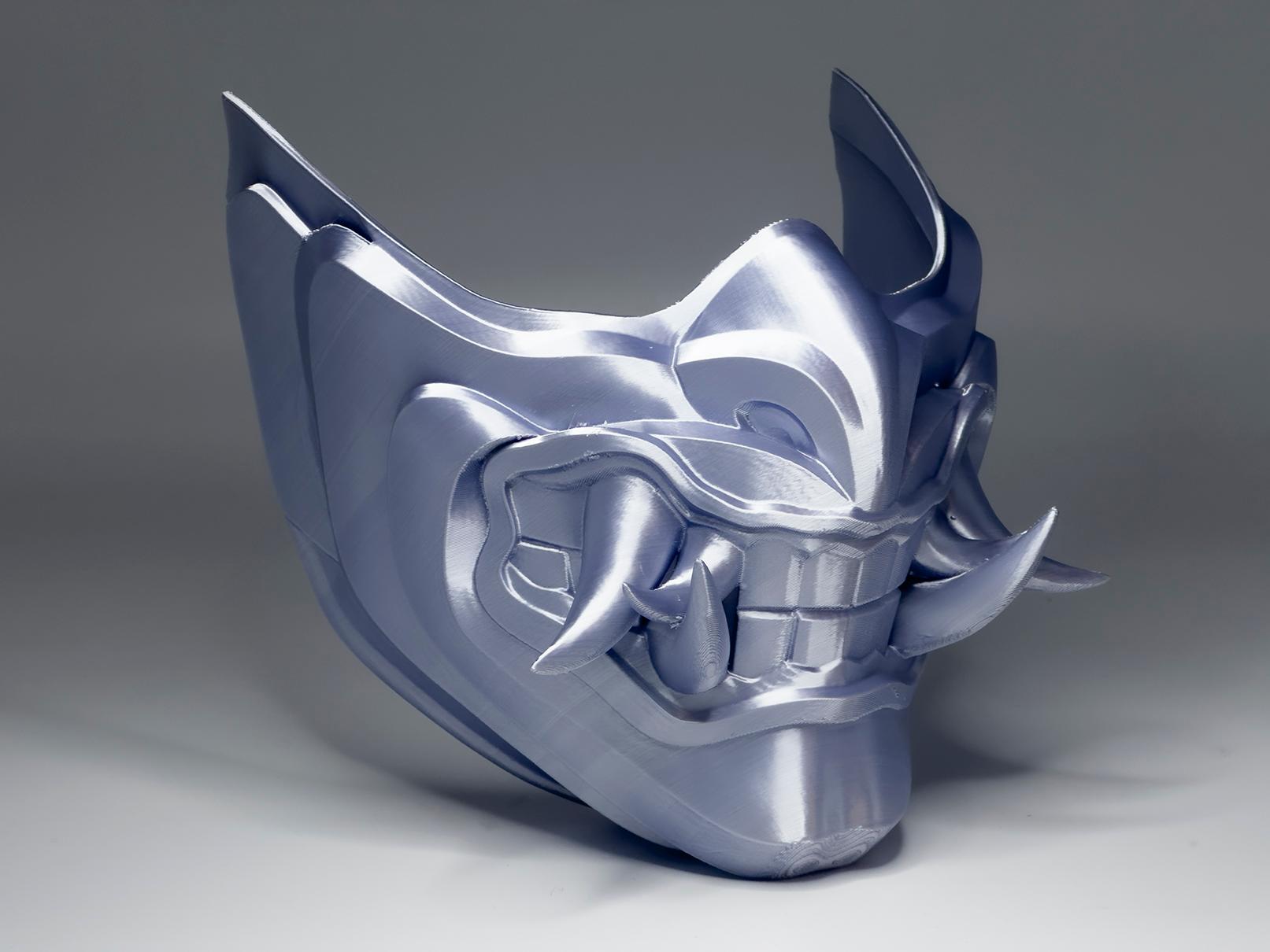 SIlver Samurai Mask 3d model