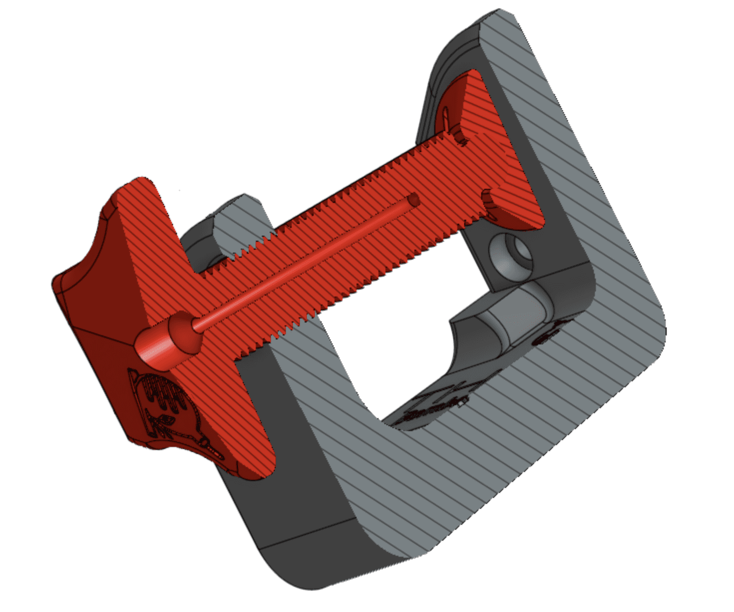 TH8A Shifter Clamp 3d model
