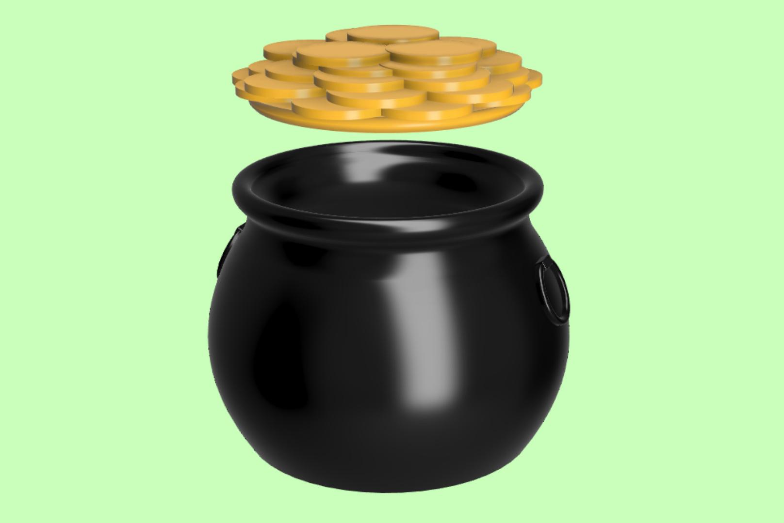 Pot of Gold Organizer 3d model