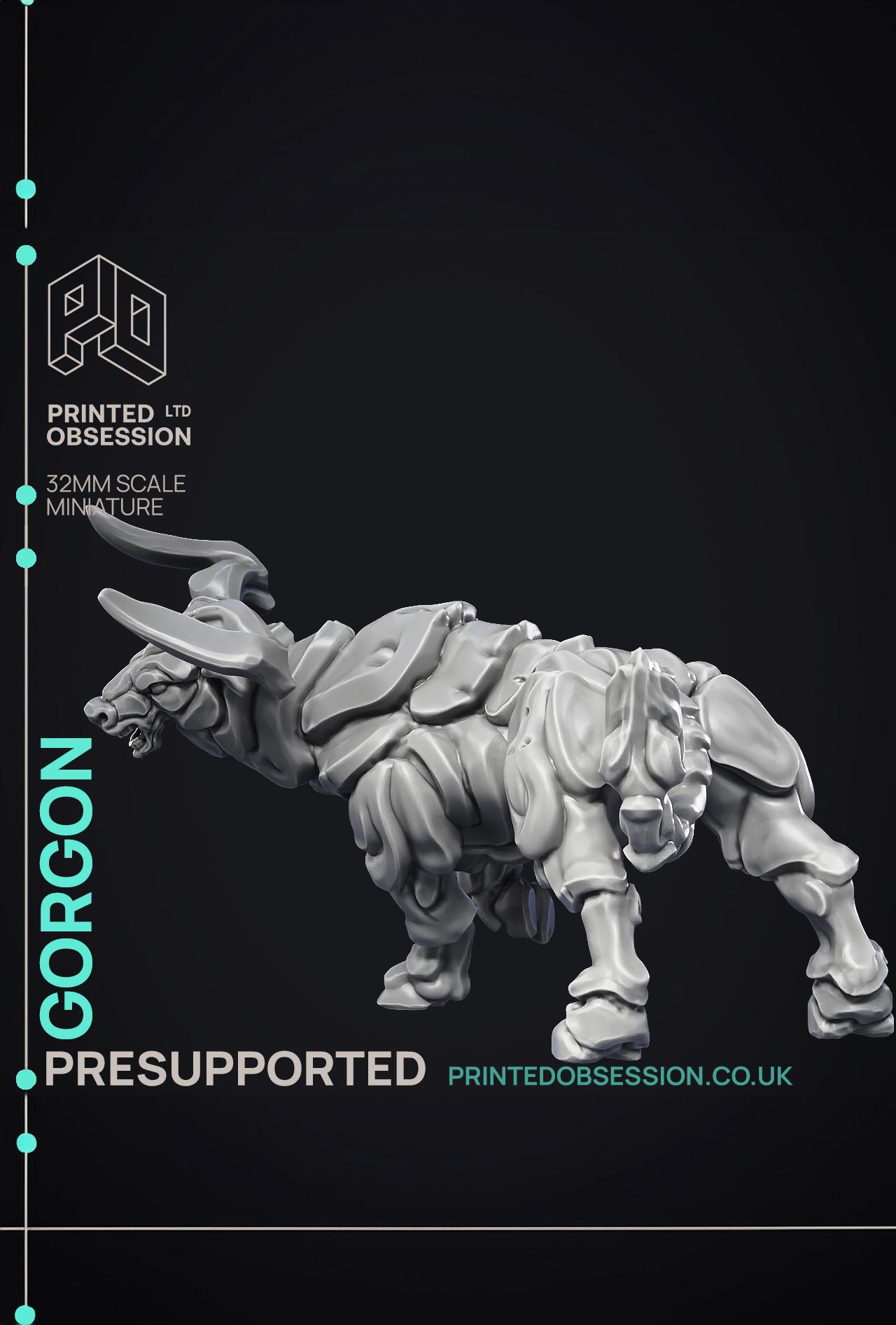 Gorgon - Large Beast - PRESUPPORTED - 32mm scale  3d model