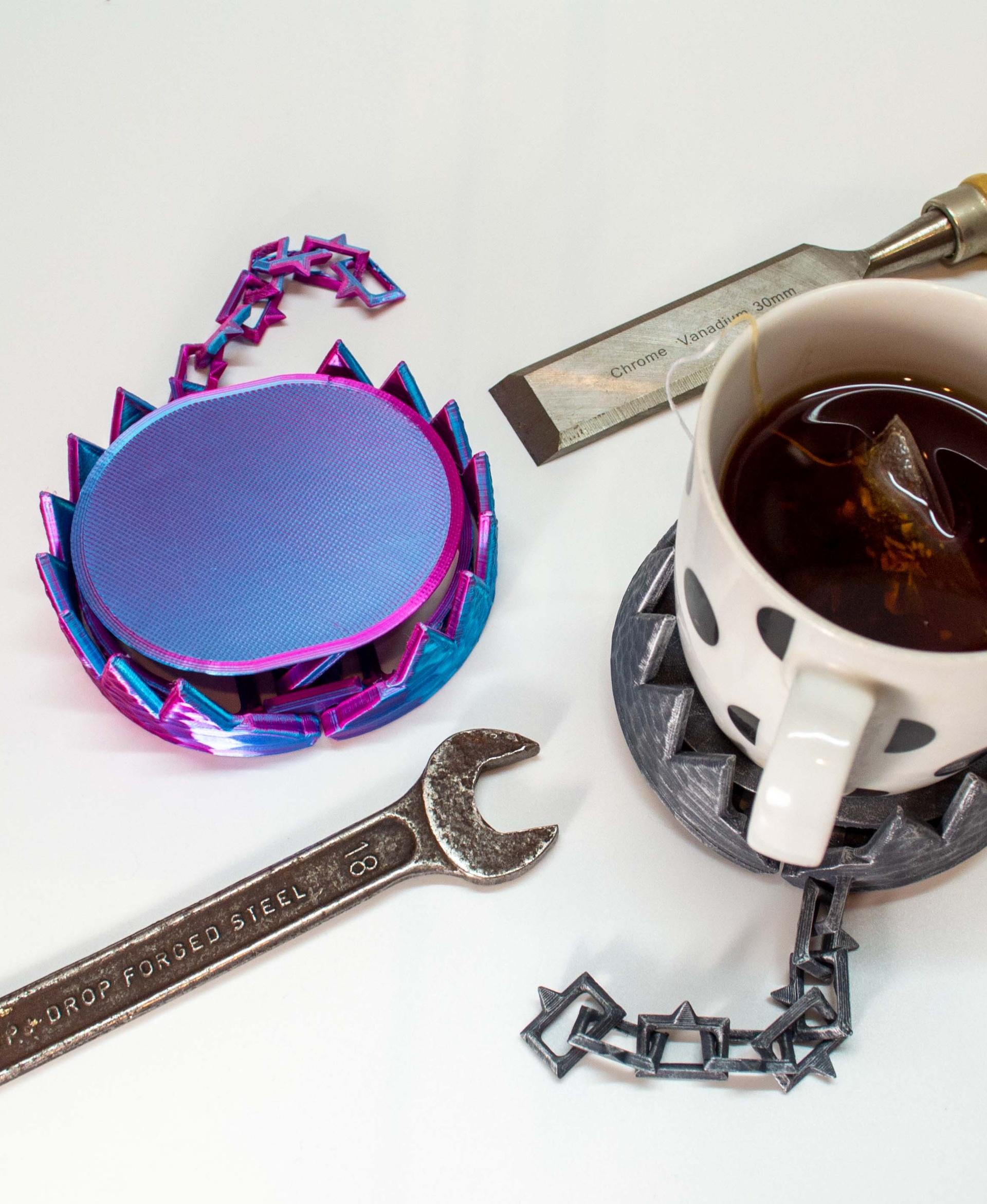 Mug Trap: Self-Adjusting Coaster 3d model