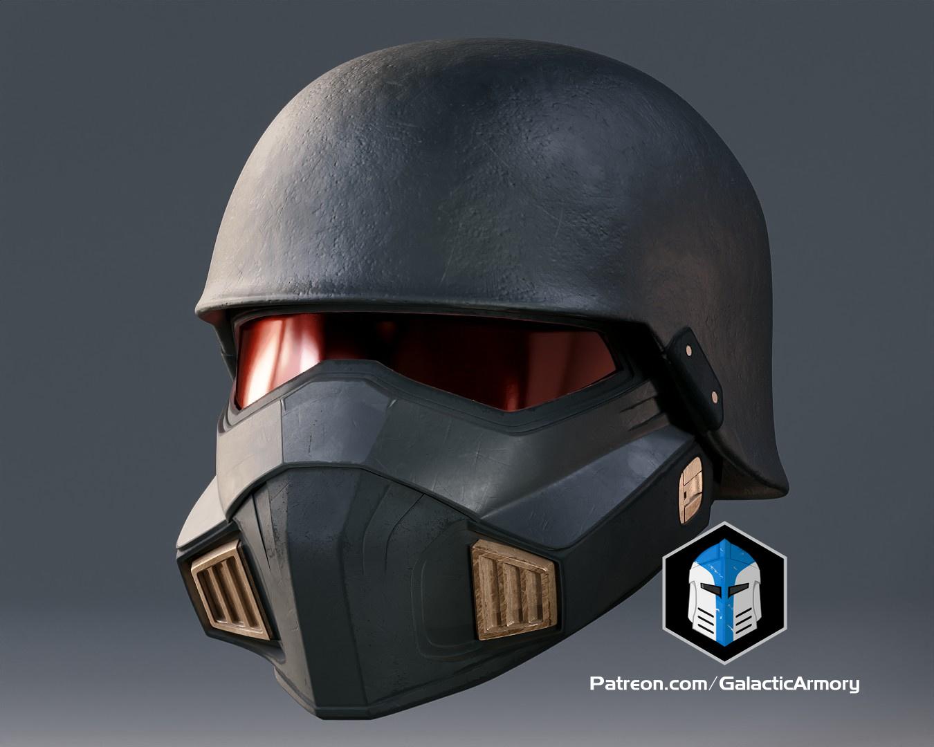 Helldivers 2 Helmet - Light Gunner - 3D Print Files 3d model