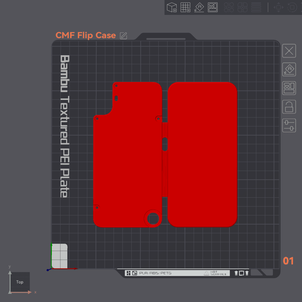 CMF Phone1 - Flip Case.stl 3d model