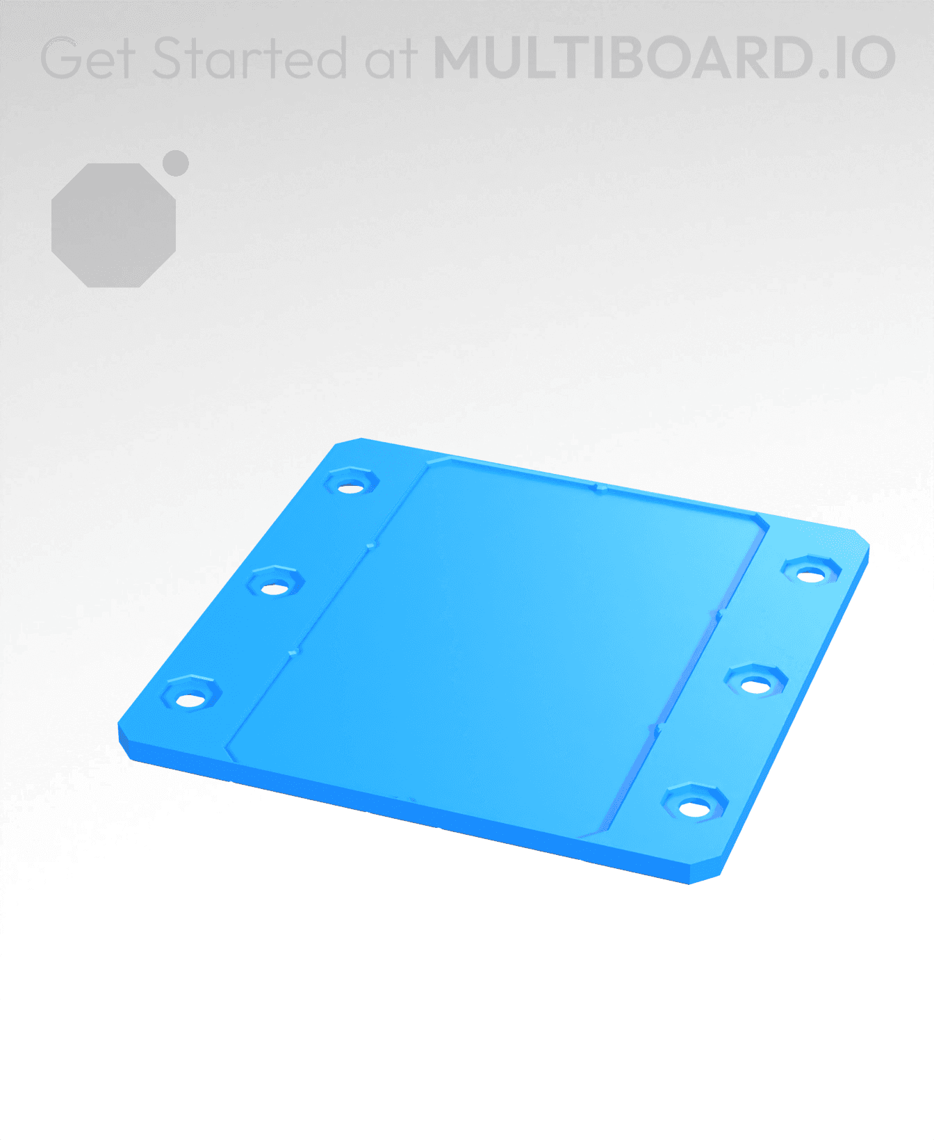 3x3 - Plain - Stacking Plate 3d model