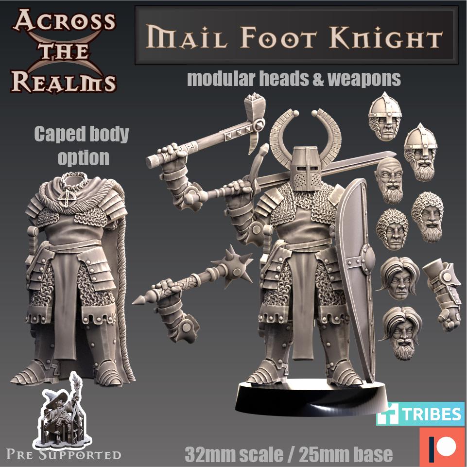 Mail Foot Knight 3d model