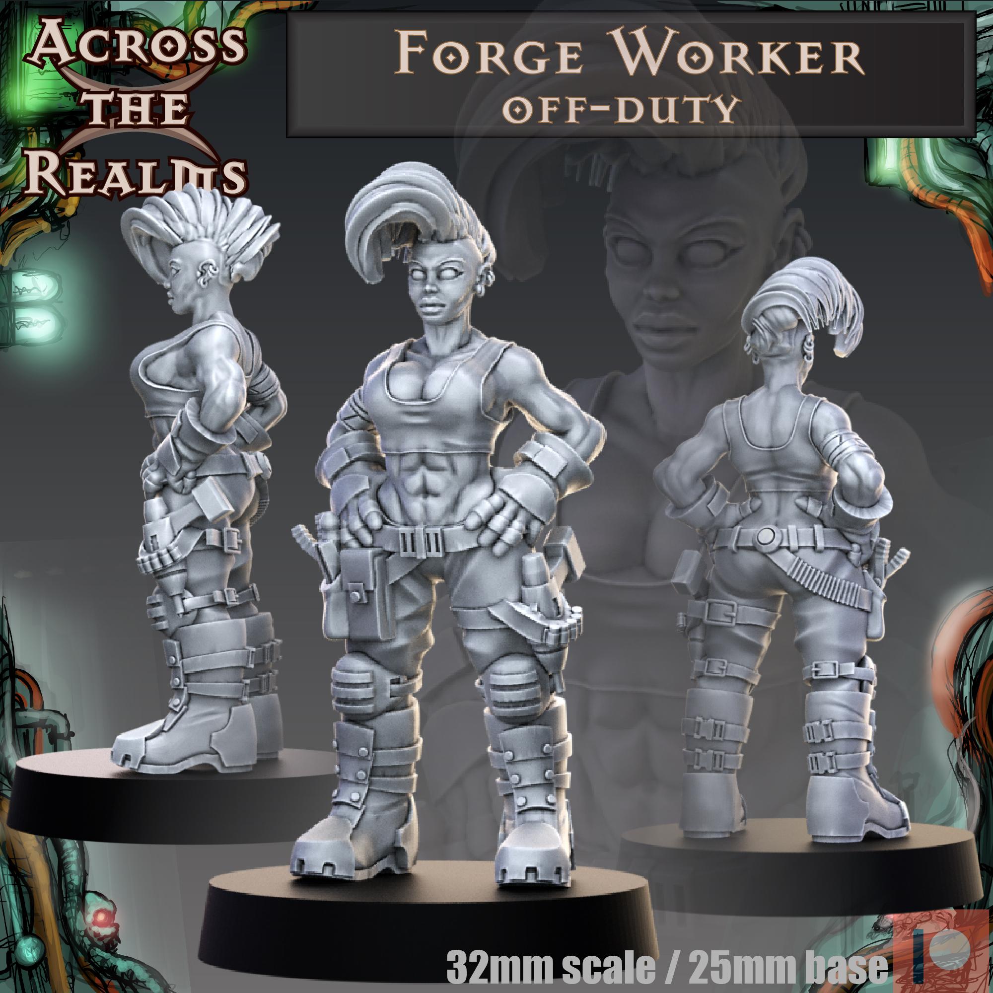 Forge Worker Off 3d model