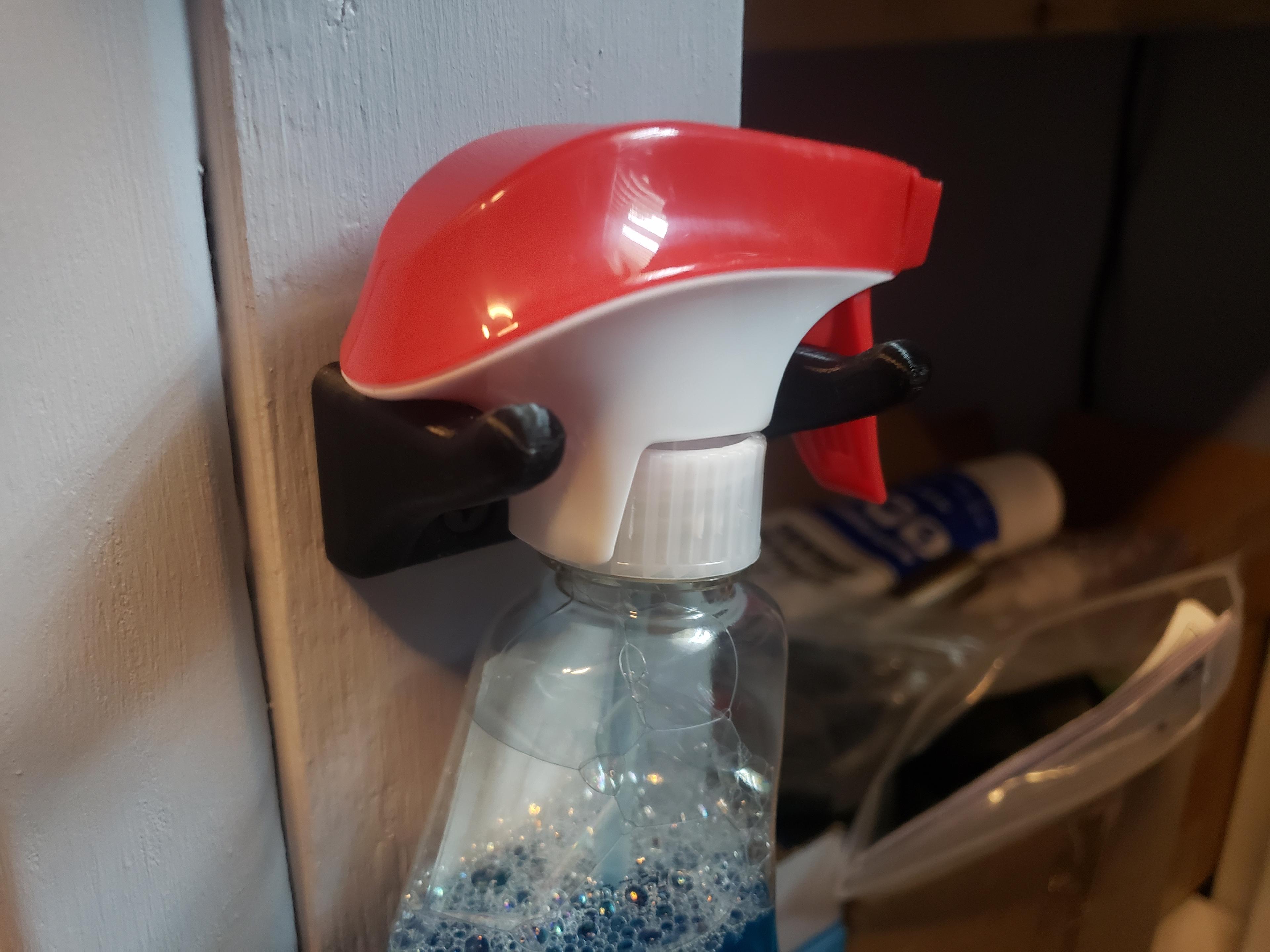 Glass Cleaner Spray Bottle Holder/Mount/Hook 3d model