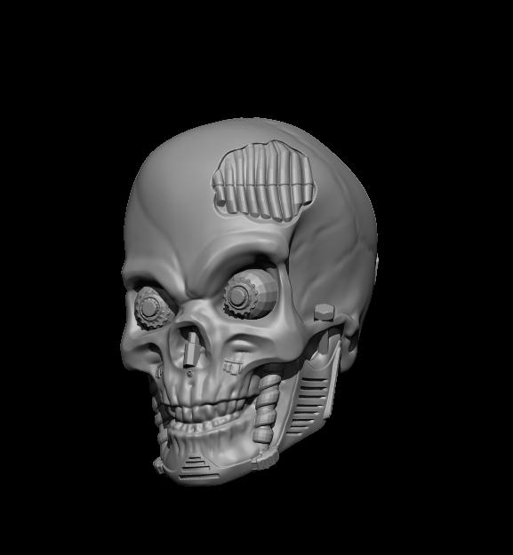 Cyber Skull 3d model