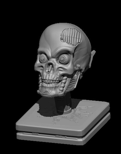 Cyber Skull 3d model