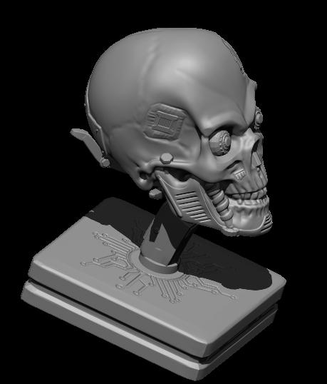 Cyber Skull 3d model