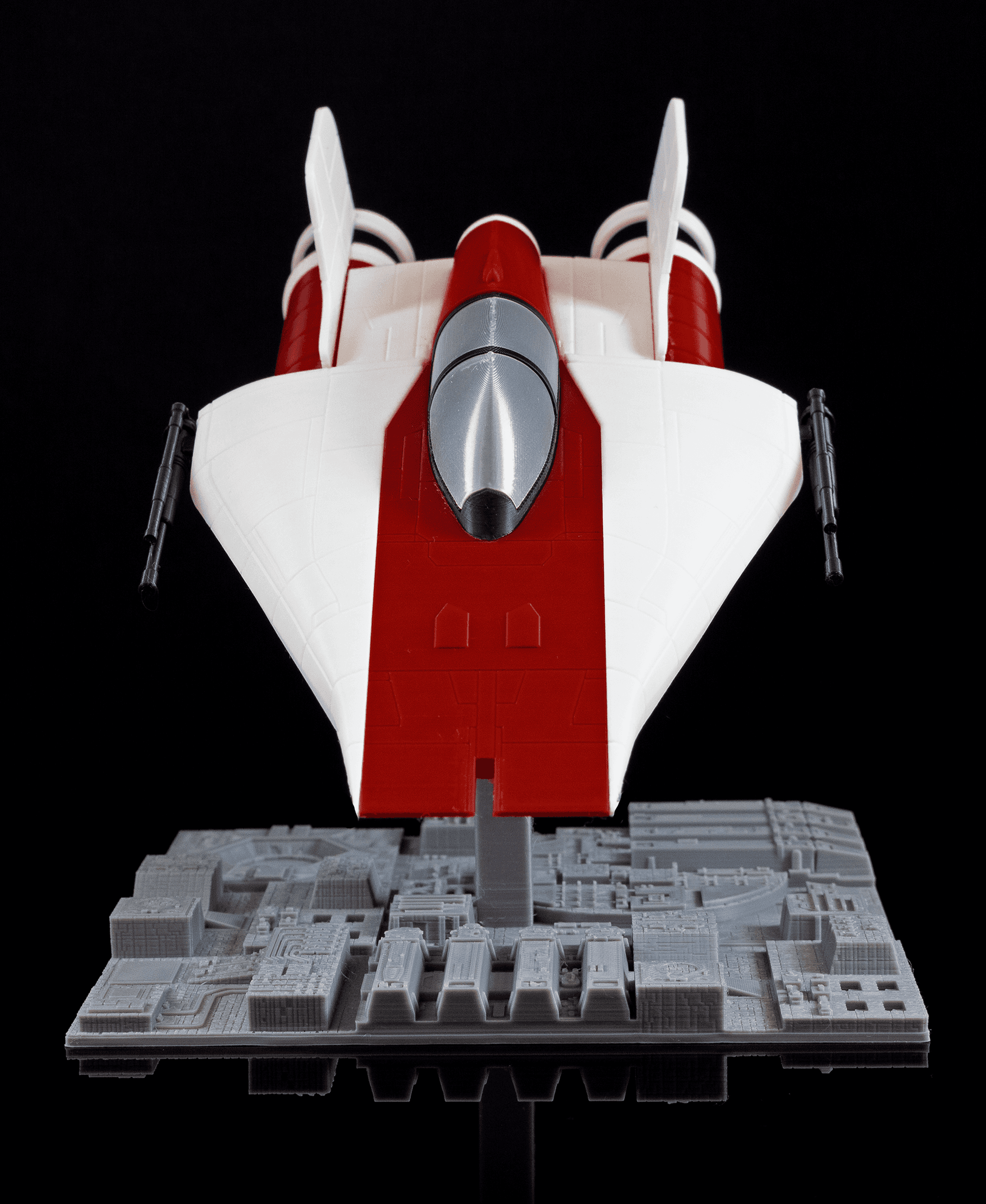 A-Wing and The Death Star - Star Wars (No Supports, No AMS) 3d model