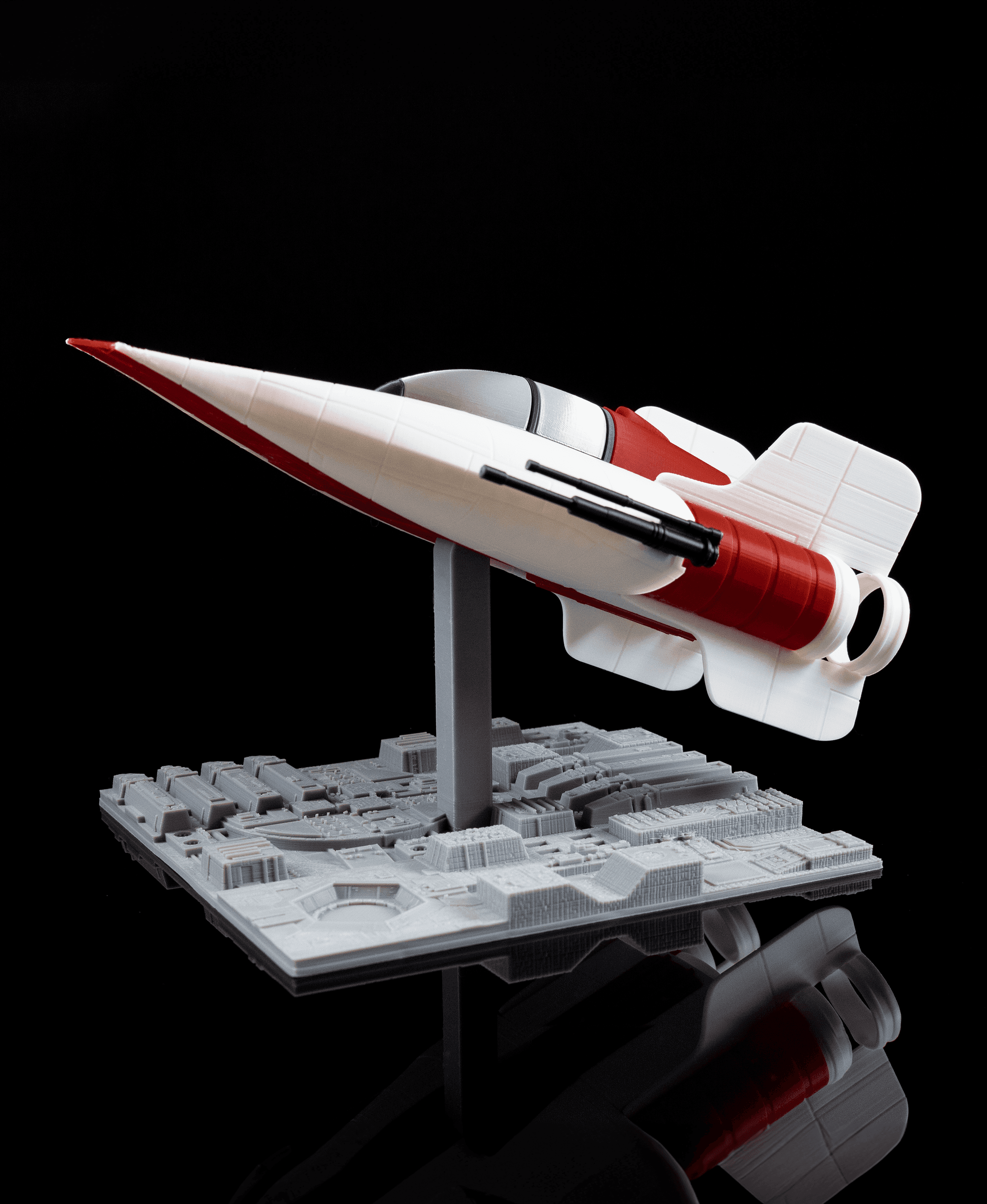 A-Wing and The Death Star - Star Wars (No Supports, No AMS) 3d model