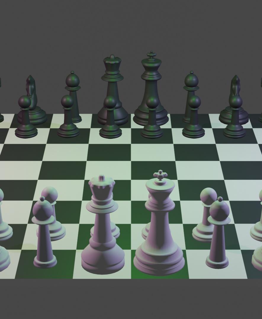 Chess Board Full.stl 3d model