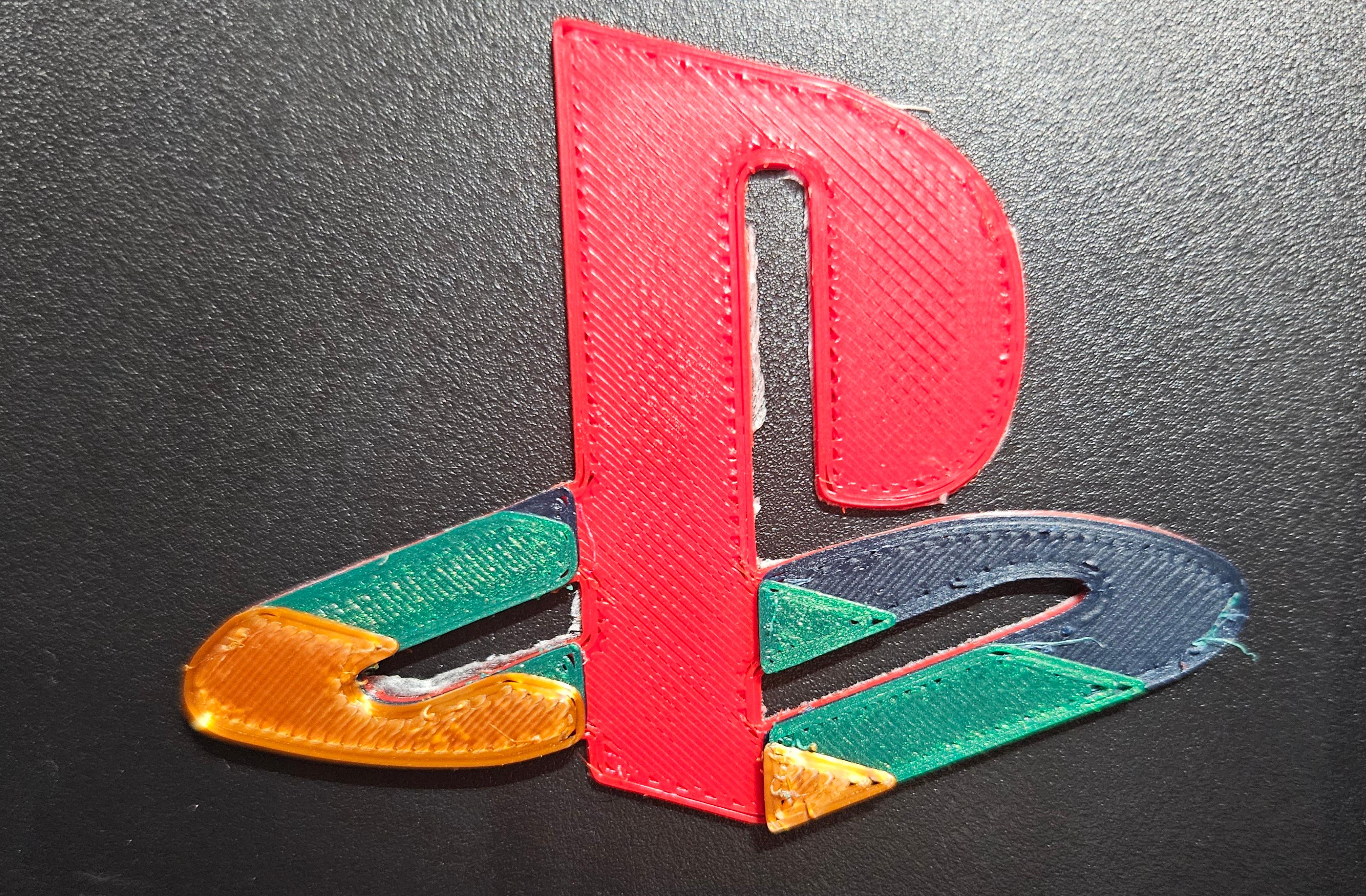 PS1 logo Multicolor  3d model