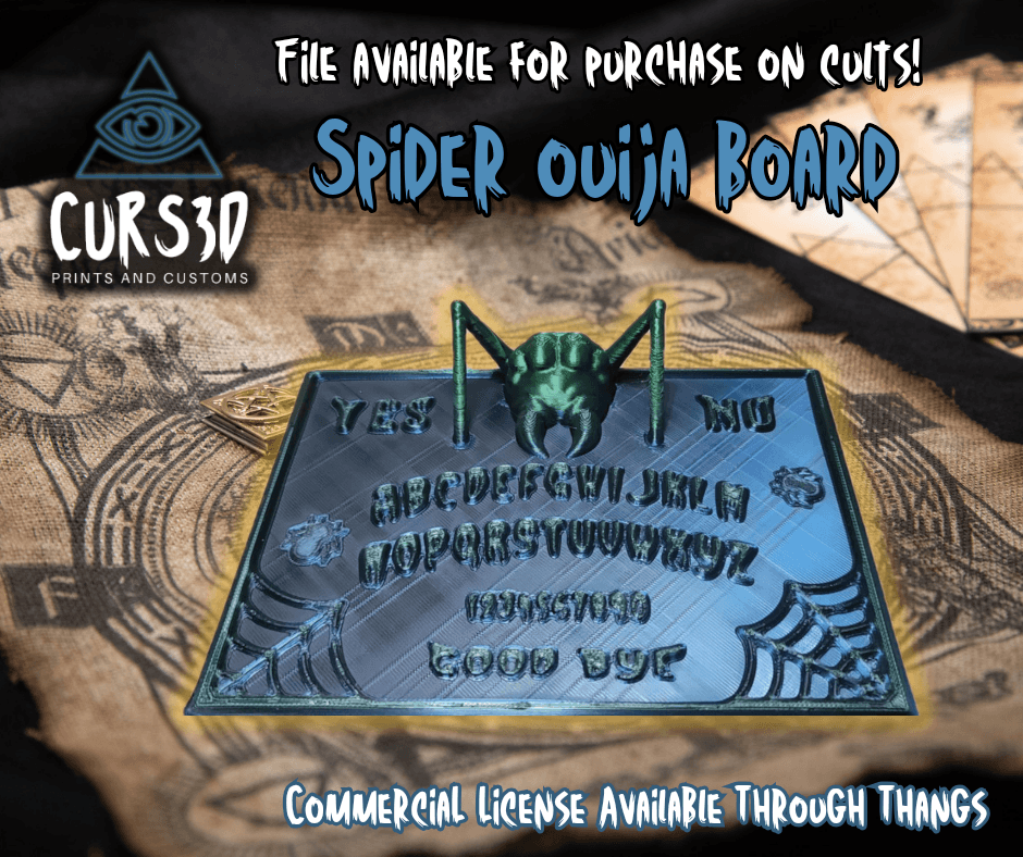 Spider Ouija Board Decoration 3d model